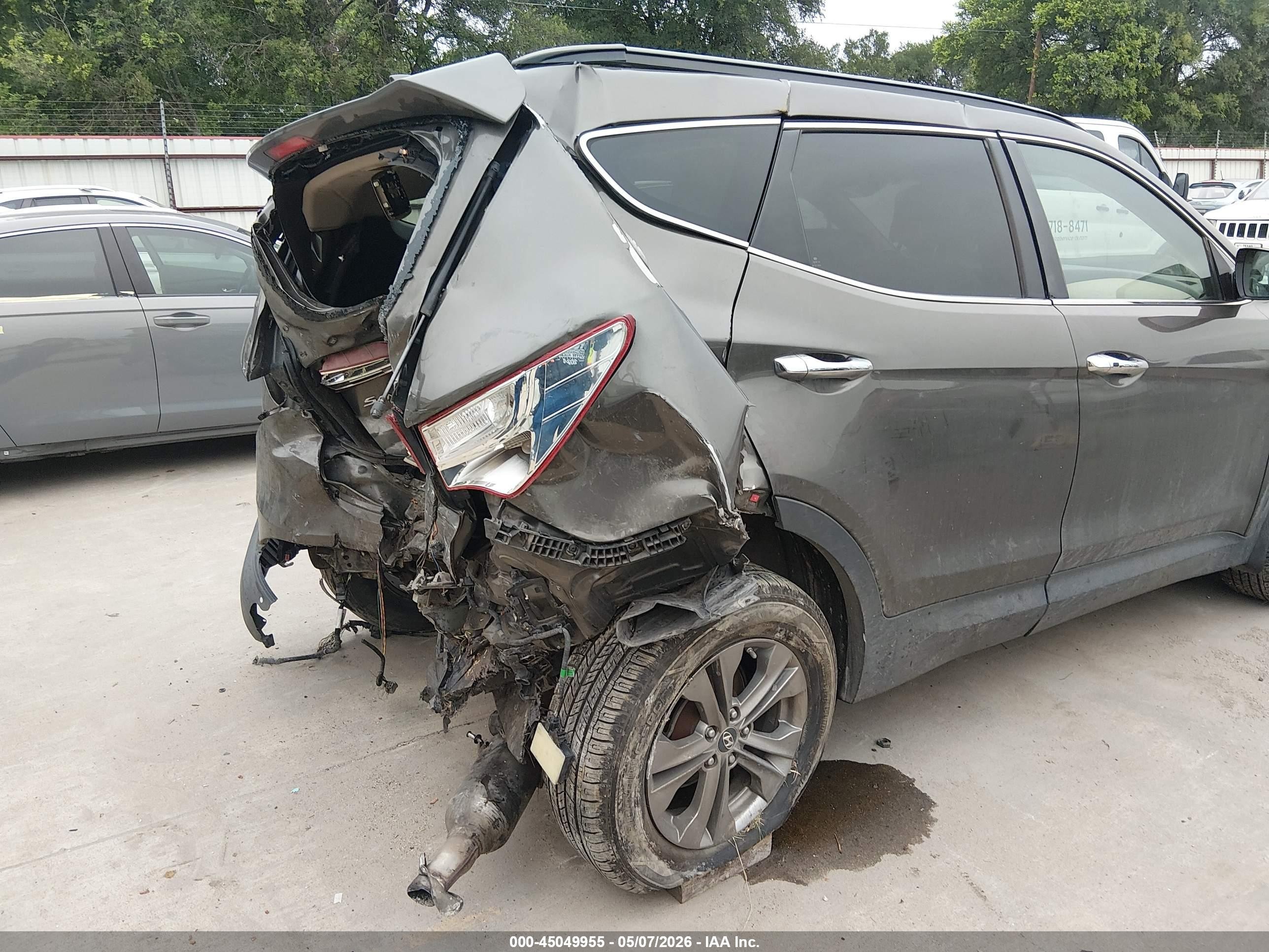 2014 Hyundai Santa Fe Sport 2.4l Коричневый vin: 5XYZUDLB9EG138184