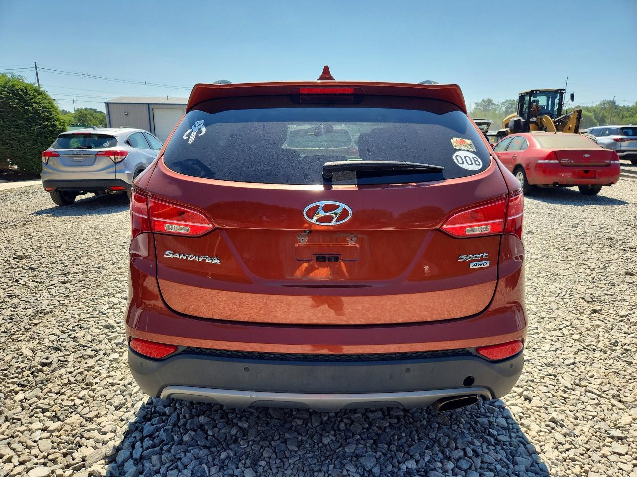 2014 Hyundai Santa Fe Sport 2.4l Оранжевый vin: 5XYZUDLB9EG186266