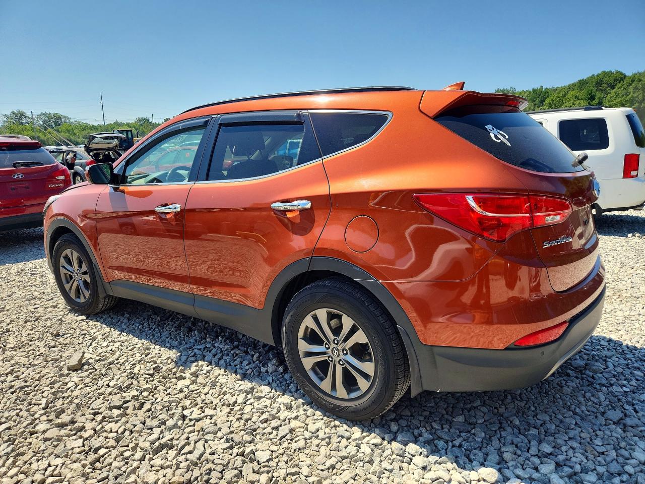 2014 Hyundai Santa Fe Sport 2.4l Оранжевый vin: 5XYZUDLB9EG186266