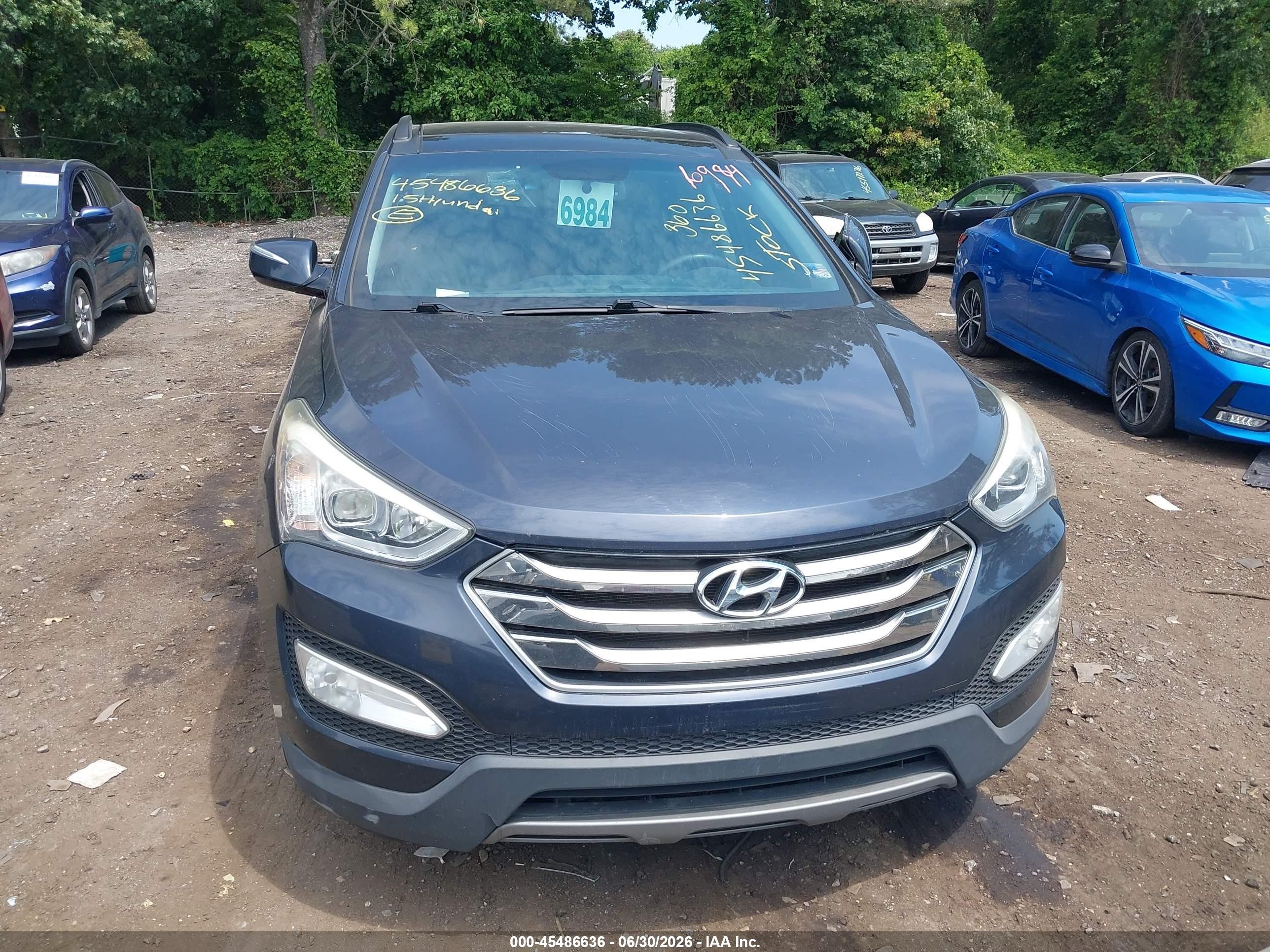 2015 Hyundai Santa Fe Sport 2.4l Gray vin: 5XYZUDLB9FG275241