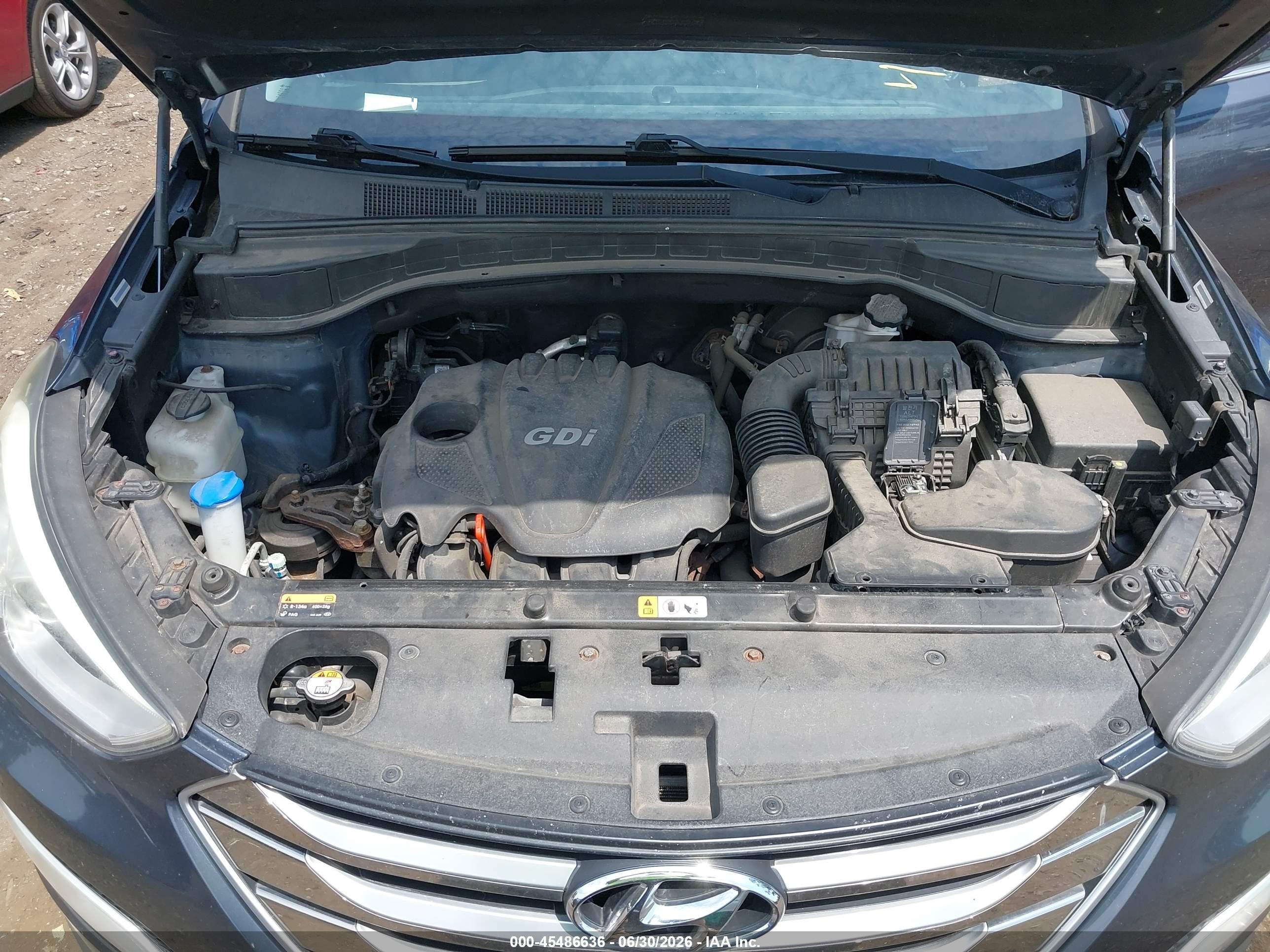 2015 Hyundai Santa Fe Sport 2.4l Gray vin: 5XYZUDLB9FG275241