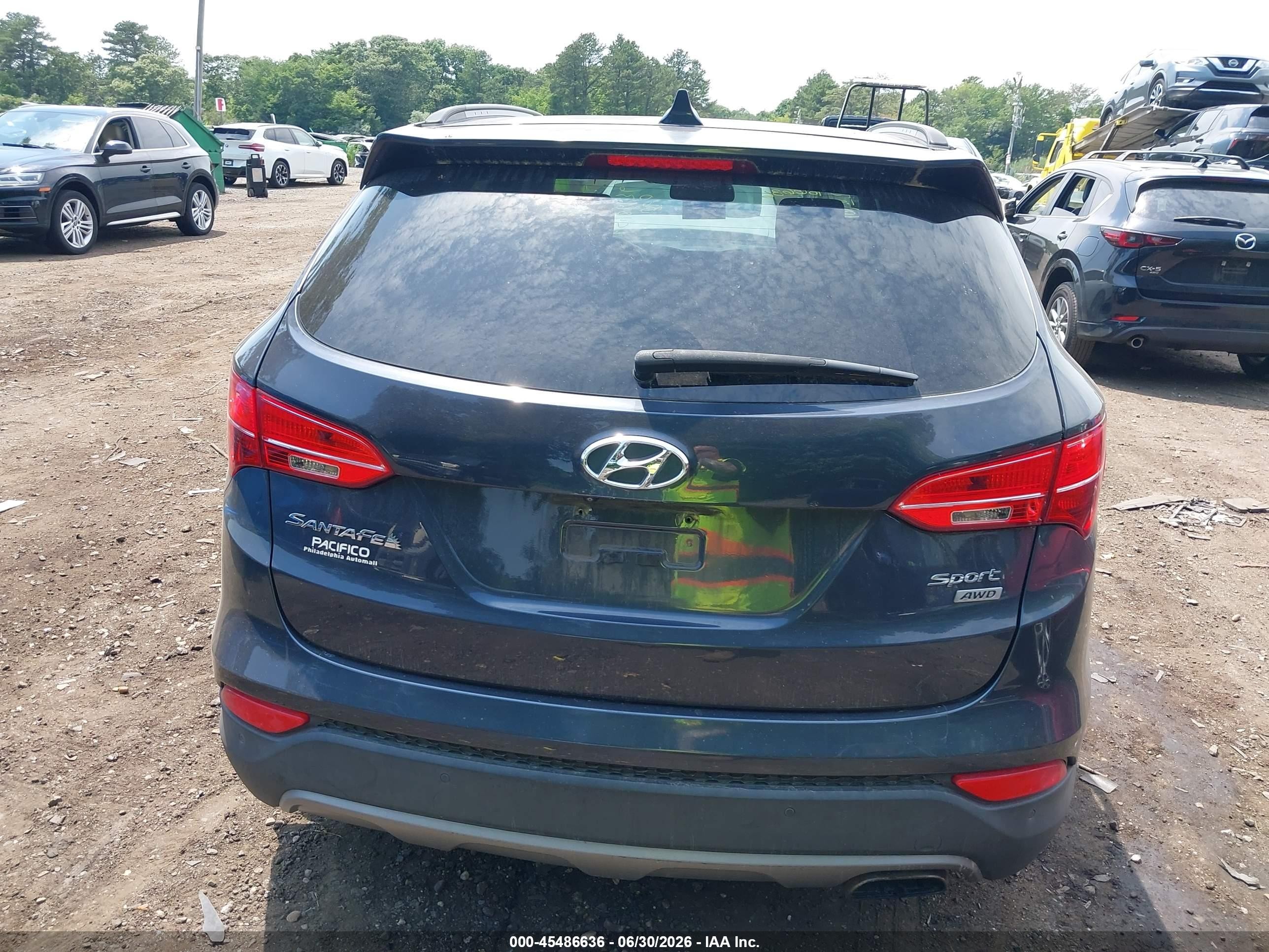 2015 Hyundai Santa Fe Sport 2.4l Gray vin: 5XYZUDLB9FG275241