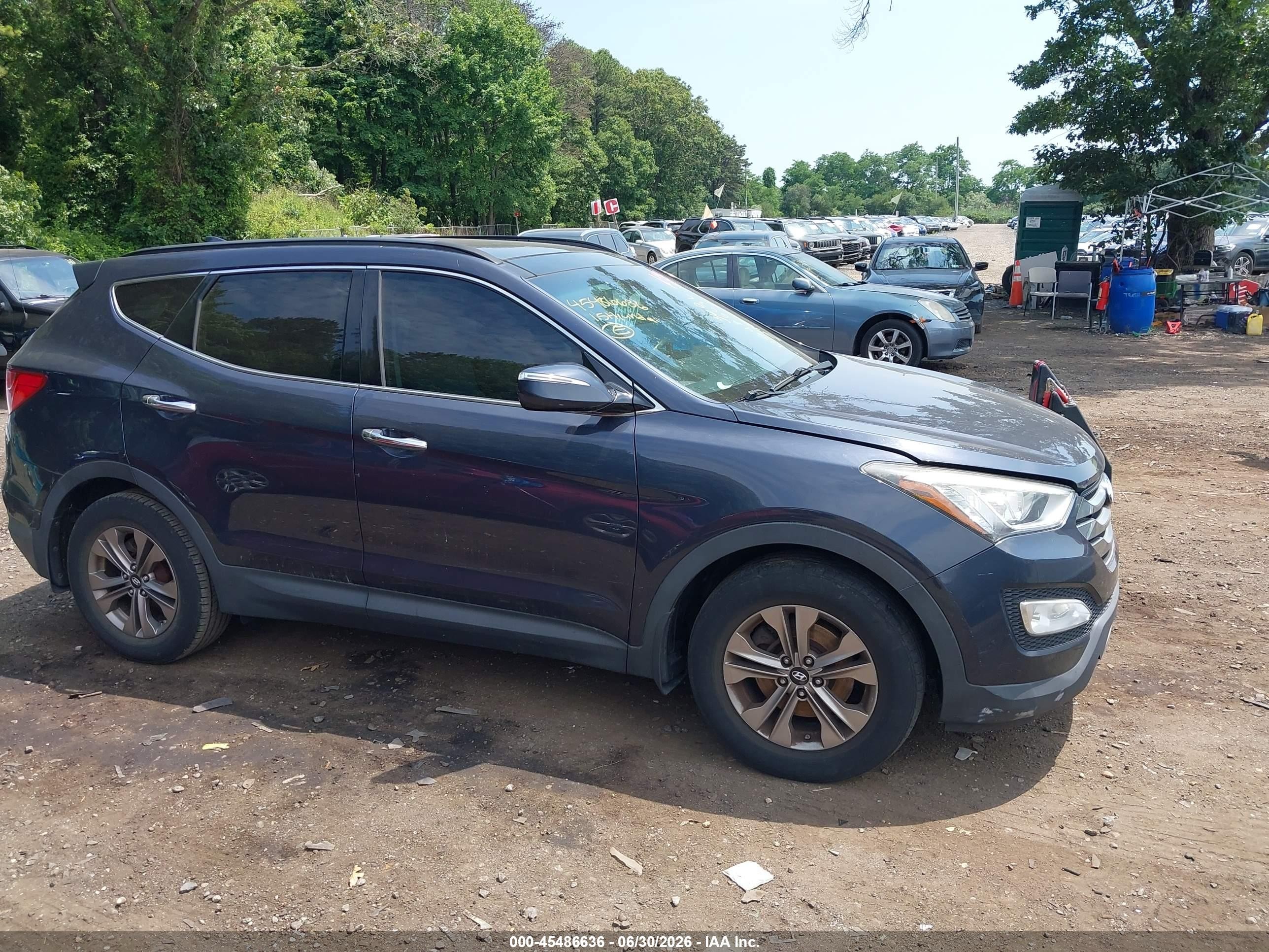 2015 Hyundai Santa Fe Sport 2.4l Gray vin: 5XYZUDLB9FG275241