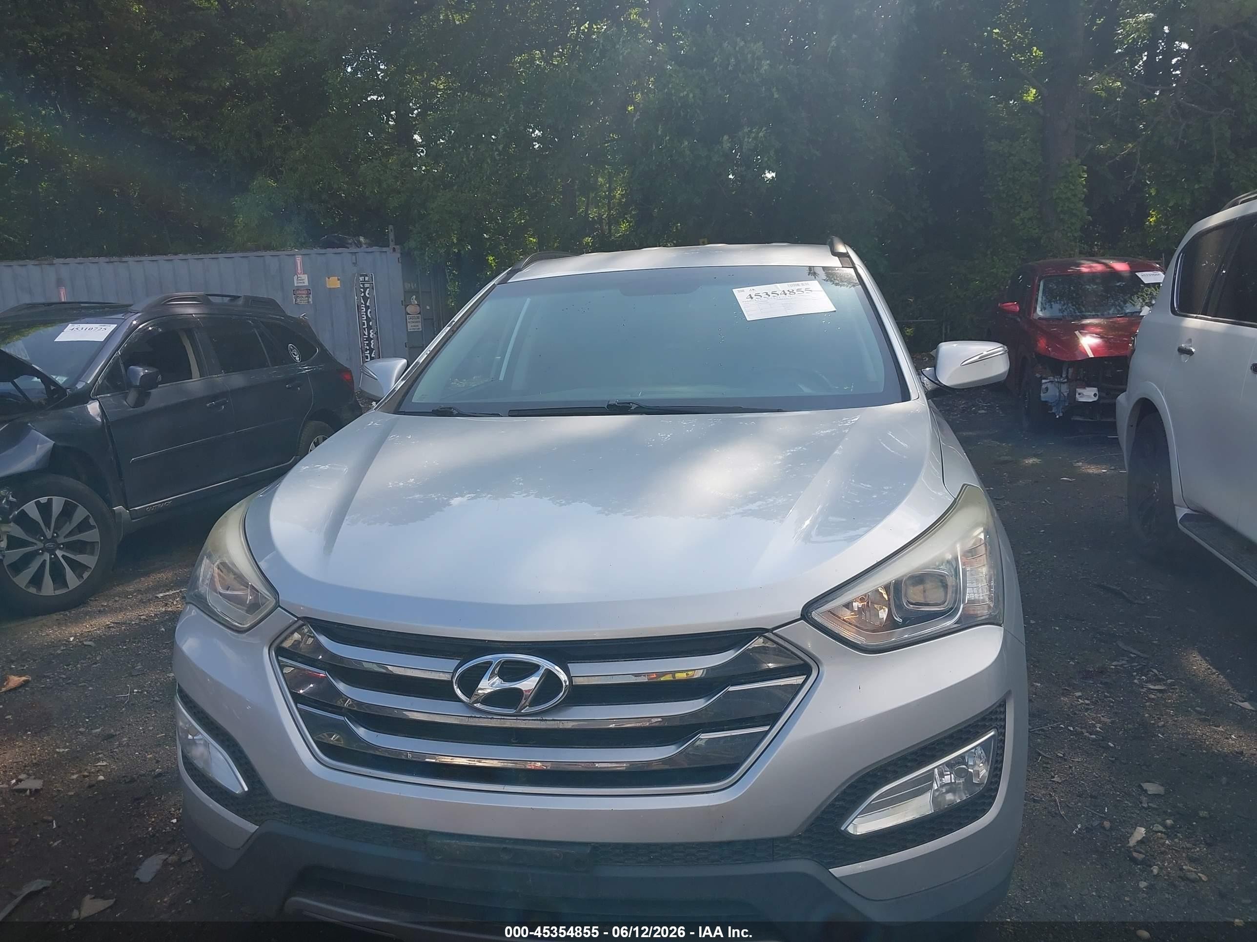 2015 Hyundai Santa Fe Sport 2.4l Silver vin: 5XYZUDLB9FG285686