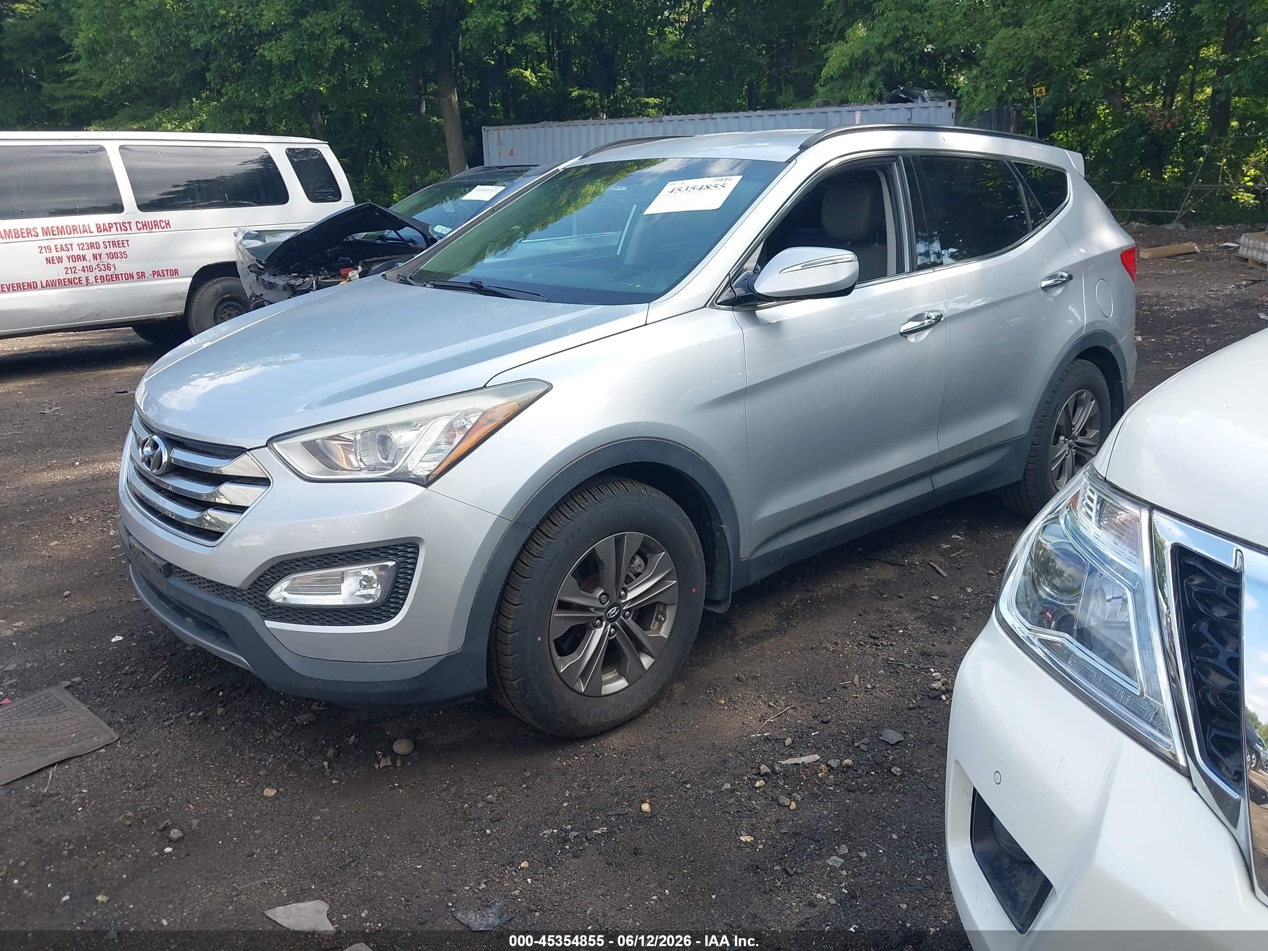 2015 Hyundai Santa Fe Sport 2.4l Silver vin: 5XYZUDLB9FG285686
