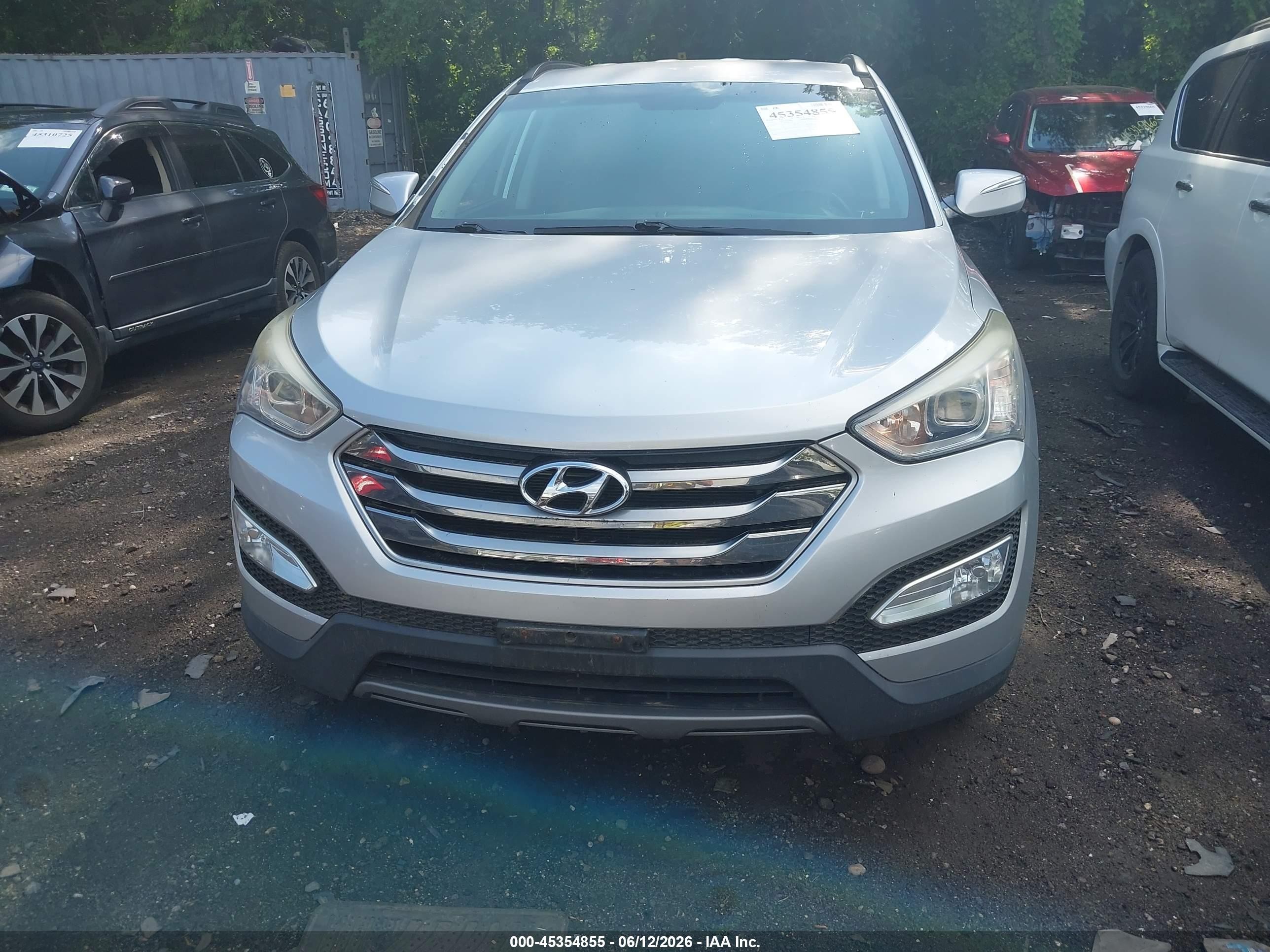 2015 Hyundai Santa Fe Sport 2.4l Silver vin: 5XYZUDLB9FG285686