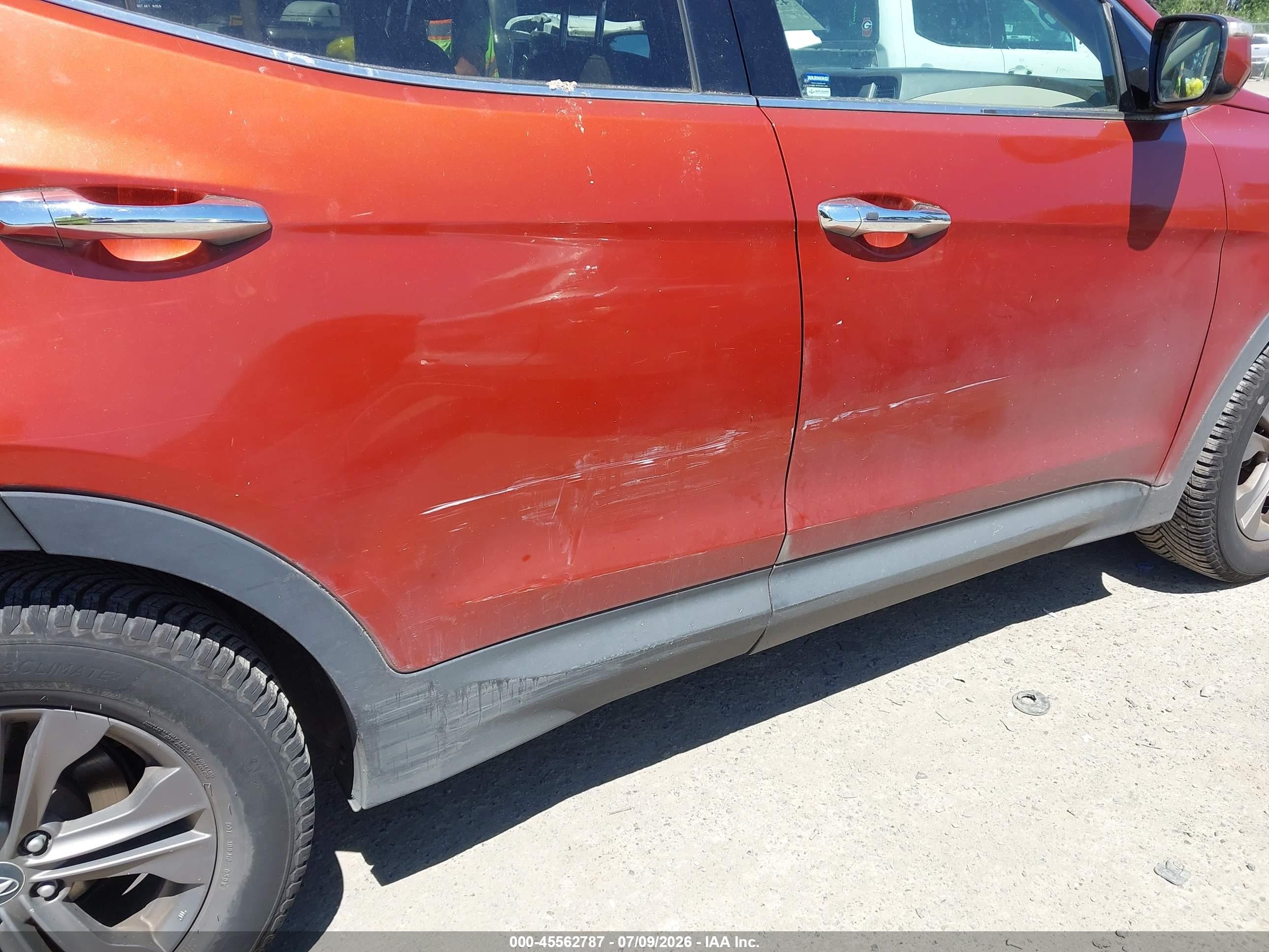 2013 Hyundai Santa Fe Sport Orange vin: 5XYZUDLBXDG004587