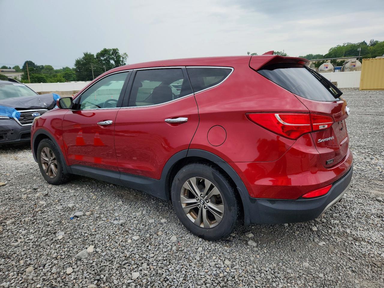 2013 Hyundai Santa Fe Sport 2.4l Red vin: 5XYZUDLBXDG107654