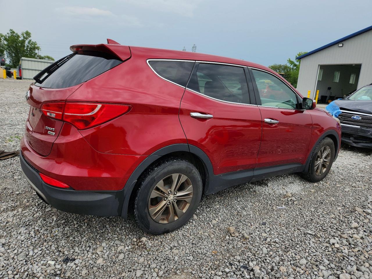 2013 Hyundai Santa Fe Sport 2.4l Red vin: 5XYZUDLBXDG107654