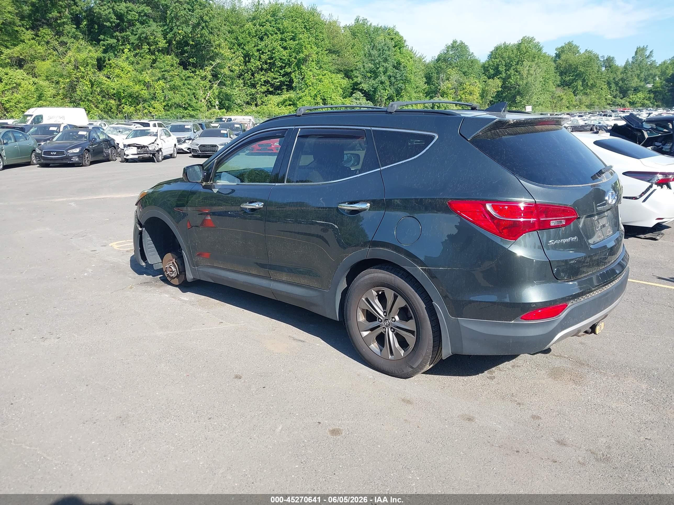 2013 Hyundai Santa Fe Sport Серый vin: 5XYZUDLBXDG108660