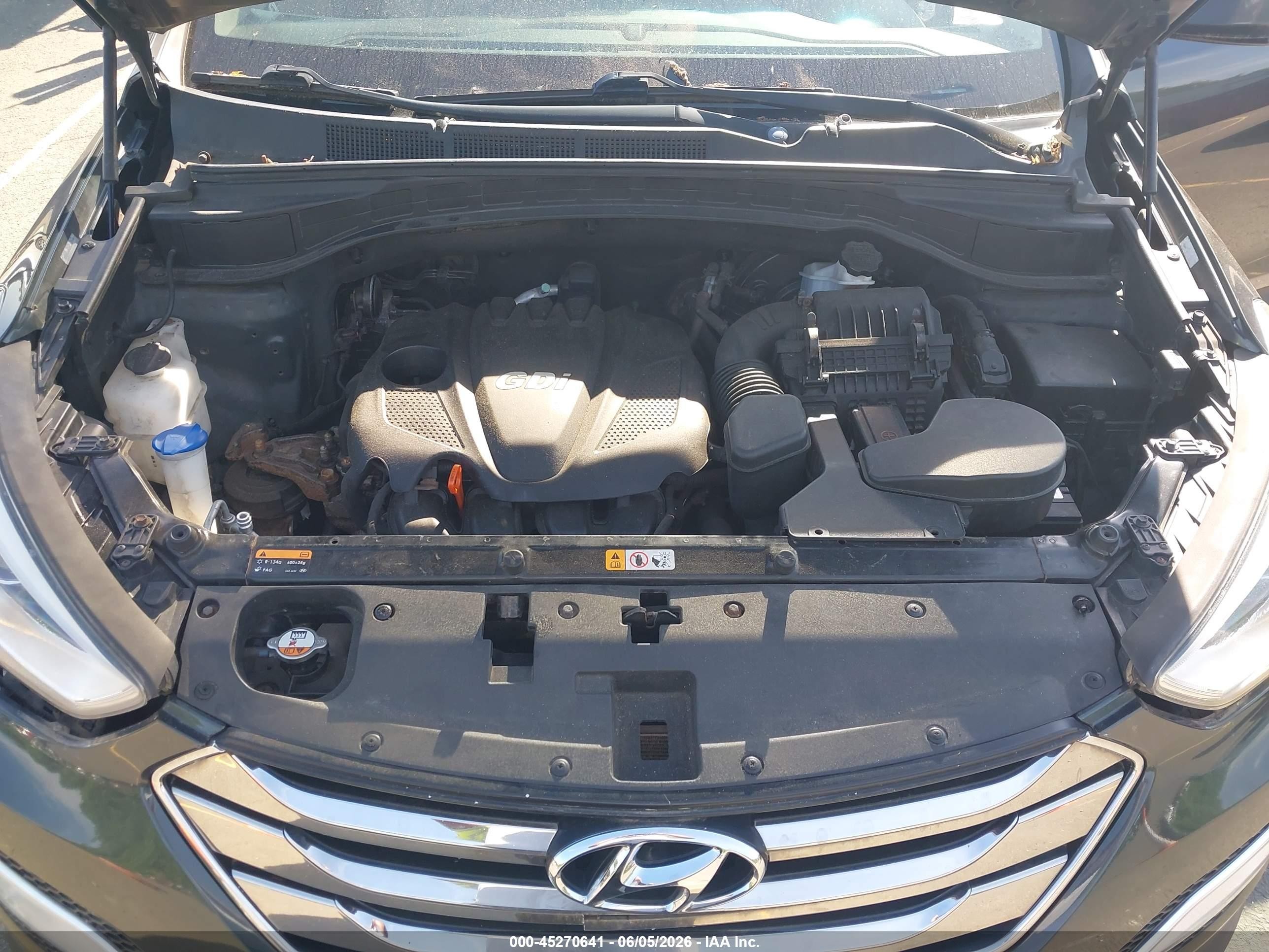 2013 Hyundai Santa Fe Sport Серый vin: 5XYZUDLBXDG108660