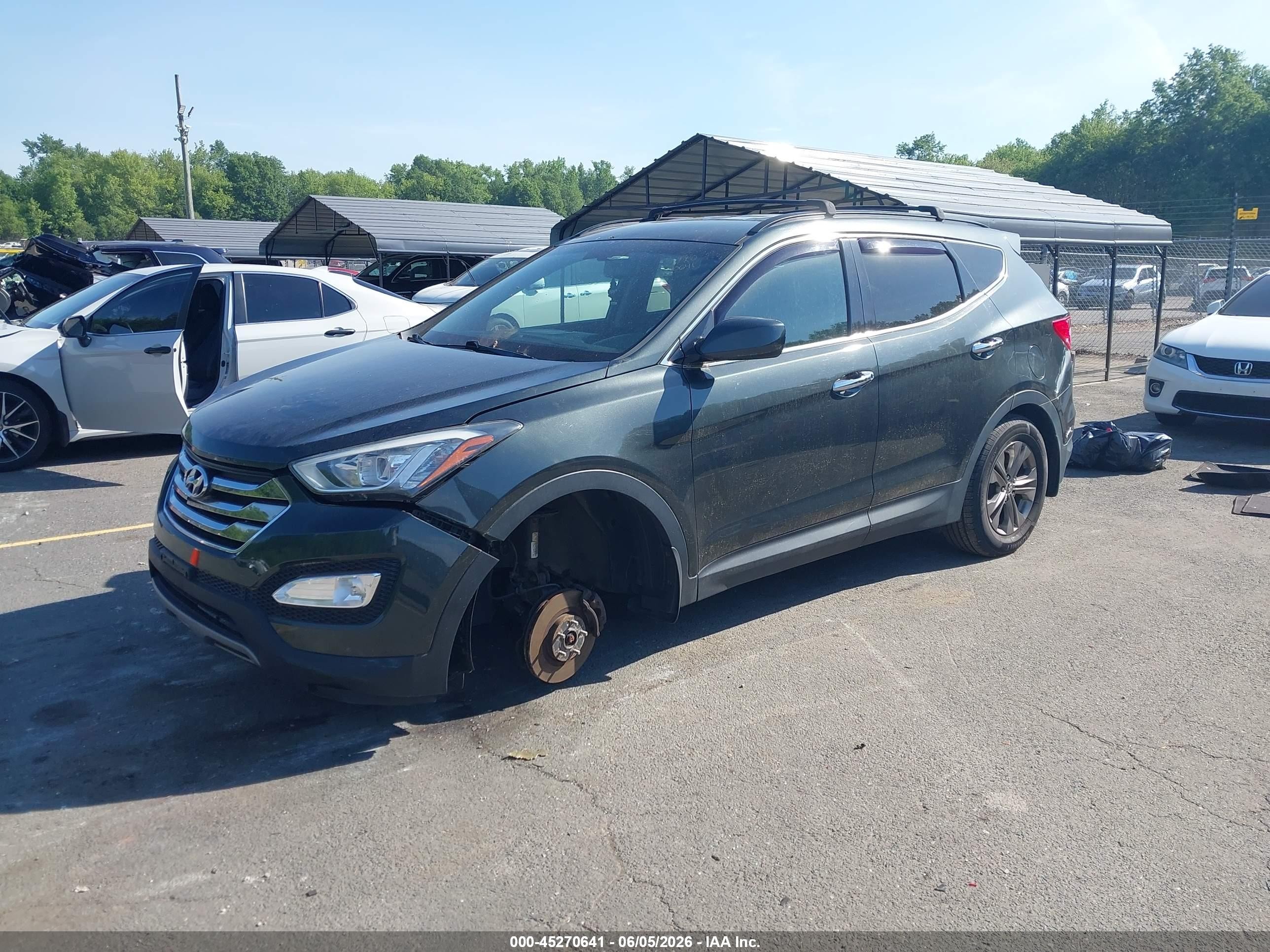 2013 Hyundai Santa Fe Sport Серый vin: 5XYZUDLBXDG108660