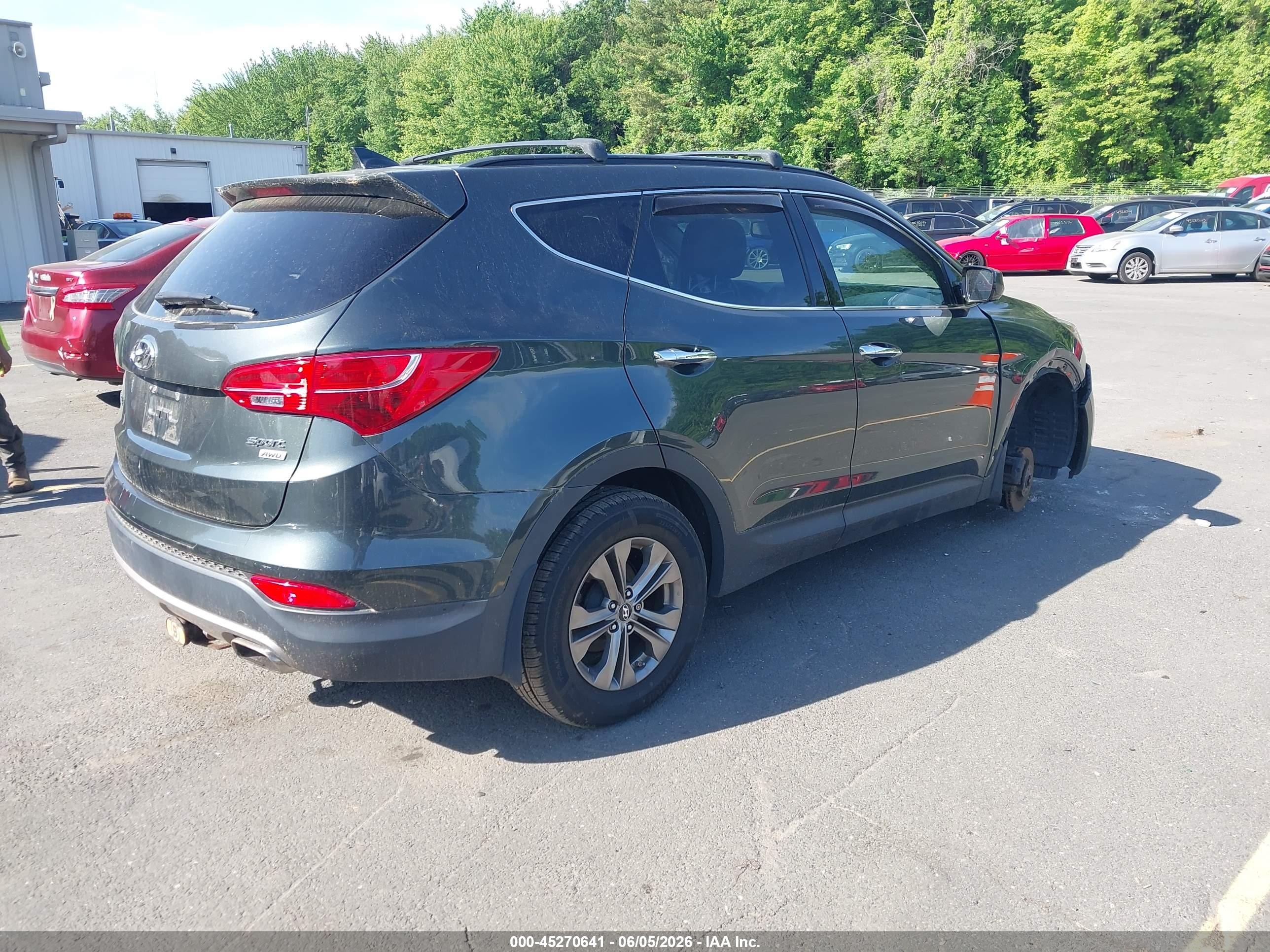 2013 Hyundai Santa Fe Sport Серый vin: 5XYZUDLBXDG108660