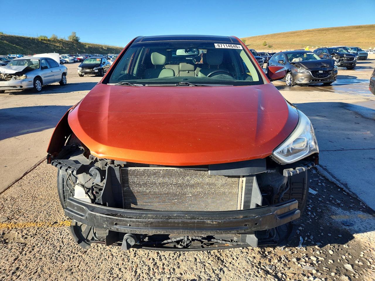 2013 Hyundai Santa Fe Sport 2.4l Orange vin: 5XYZUDLBXDG117570