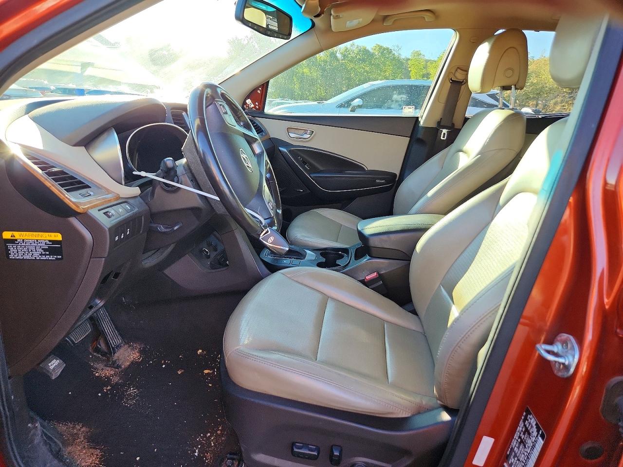 2013 Hyundai Santa Fe Sport 2.4l Orange vin: 5XYZUDLBXDG117570