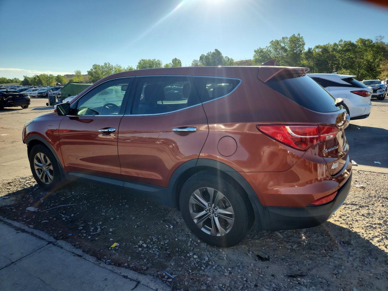 2013 Hyundai Santa Fe Sport 2.4l Orange vin: 5XYZUDLBXDG117570