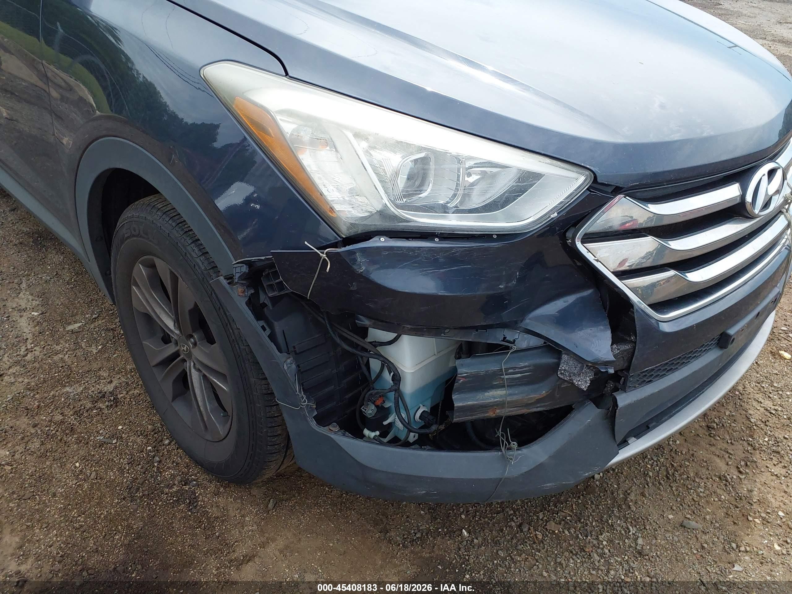 2014 Hyundai Santa Fe Sport 2.4l Gray vin: 5XYZUDLBXEG127596