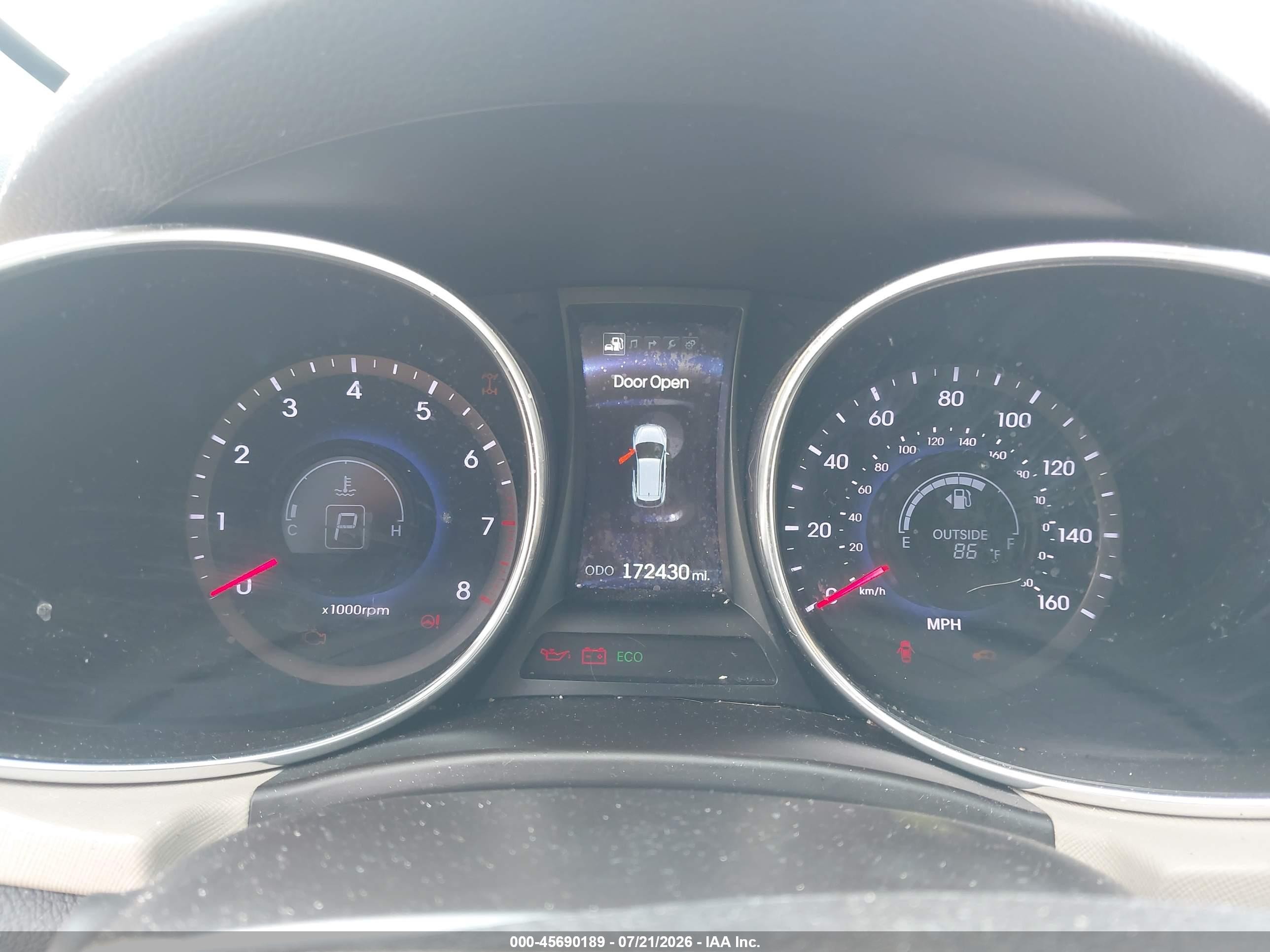 2014 Hyundai Santa Fe Sport 2.4l White vin: 5XYZUDLBXEG148223