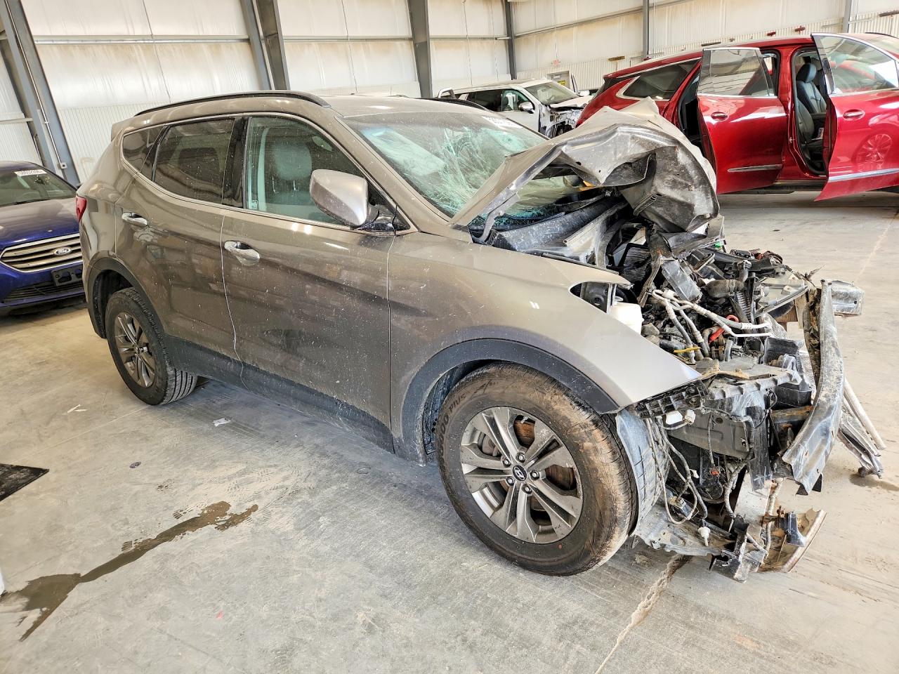 2014 Hyundai Santa Fe Sport 2.4l Gray vin: 5XYZUDLBXEG158654