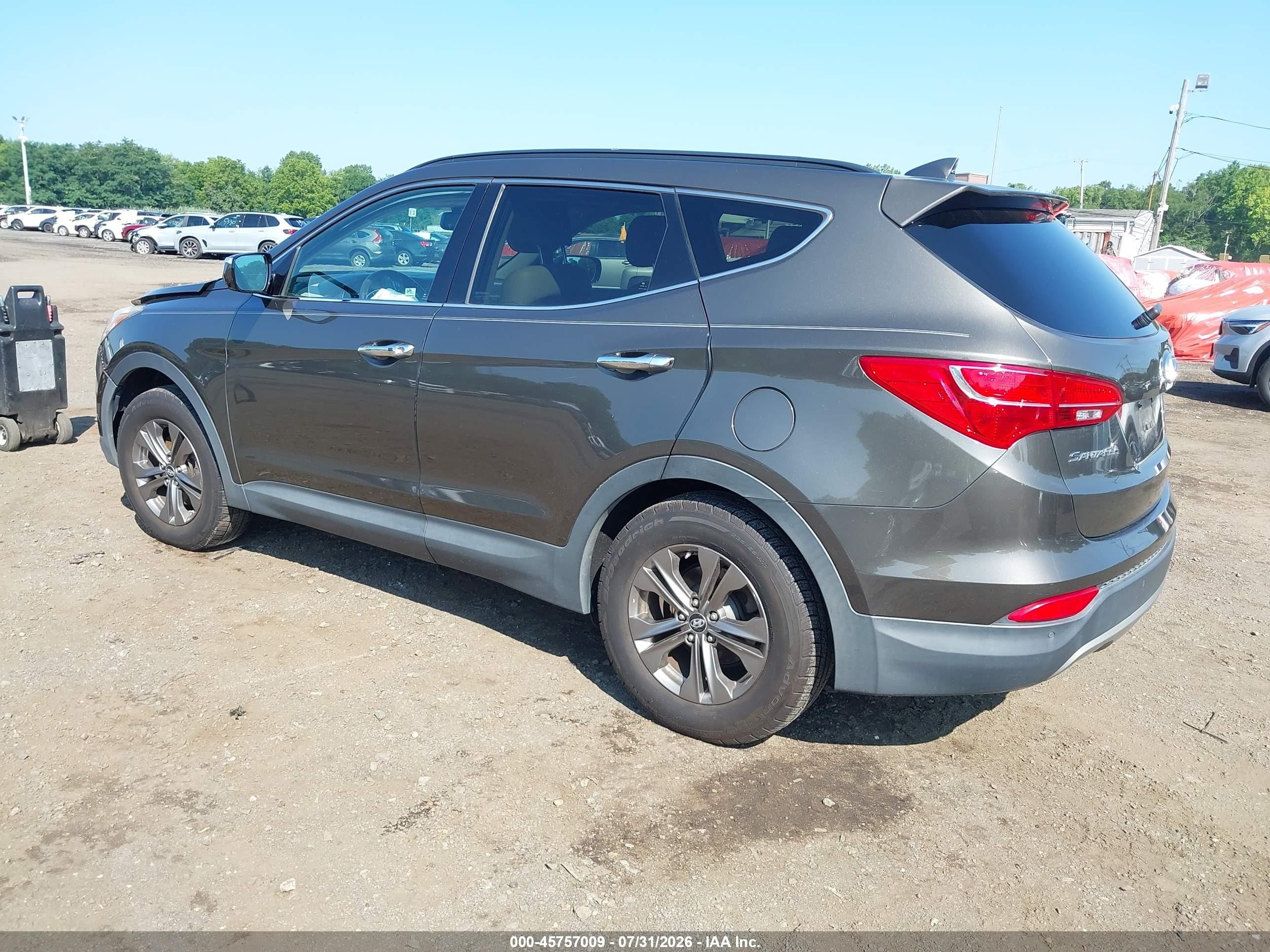 2014 Hyundai Santa Fe Sport 2.4l Gray vin: 5XYZUDLBXEG227309
