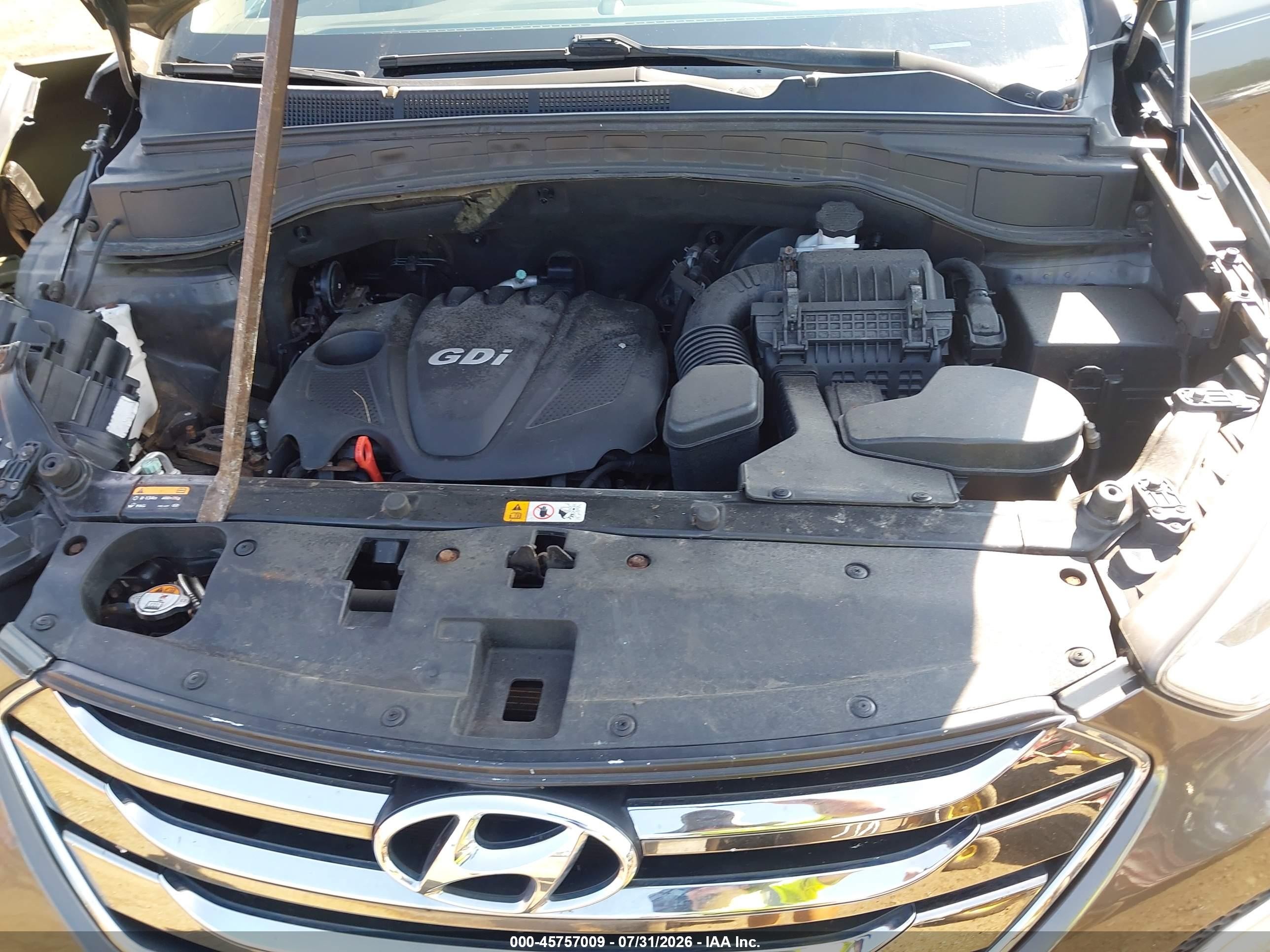 2014 Hyundai Santa Fe Sport 2.4l Gray vin: 5XYZUDLBXEG227309
