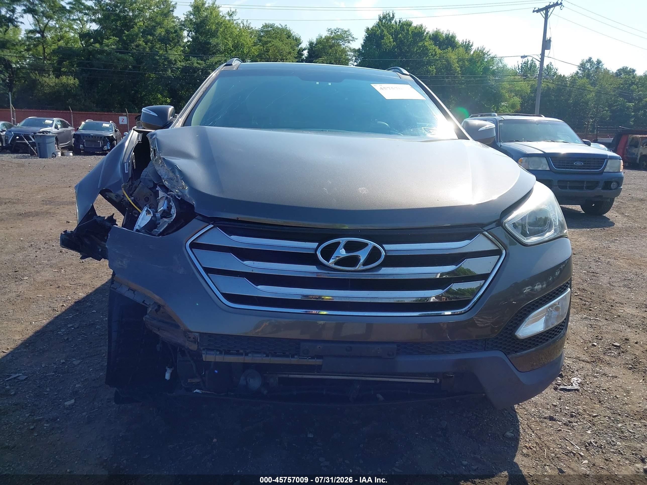 2014 Hyundai Santa Fe Sport 2.4l Gray vin: 5XYZUDLBXEG227309