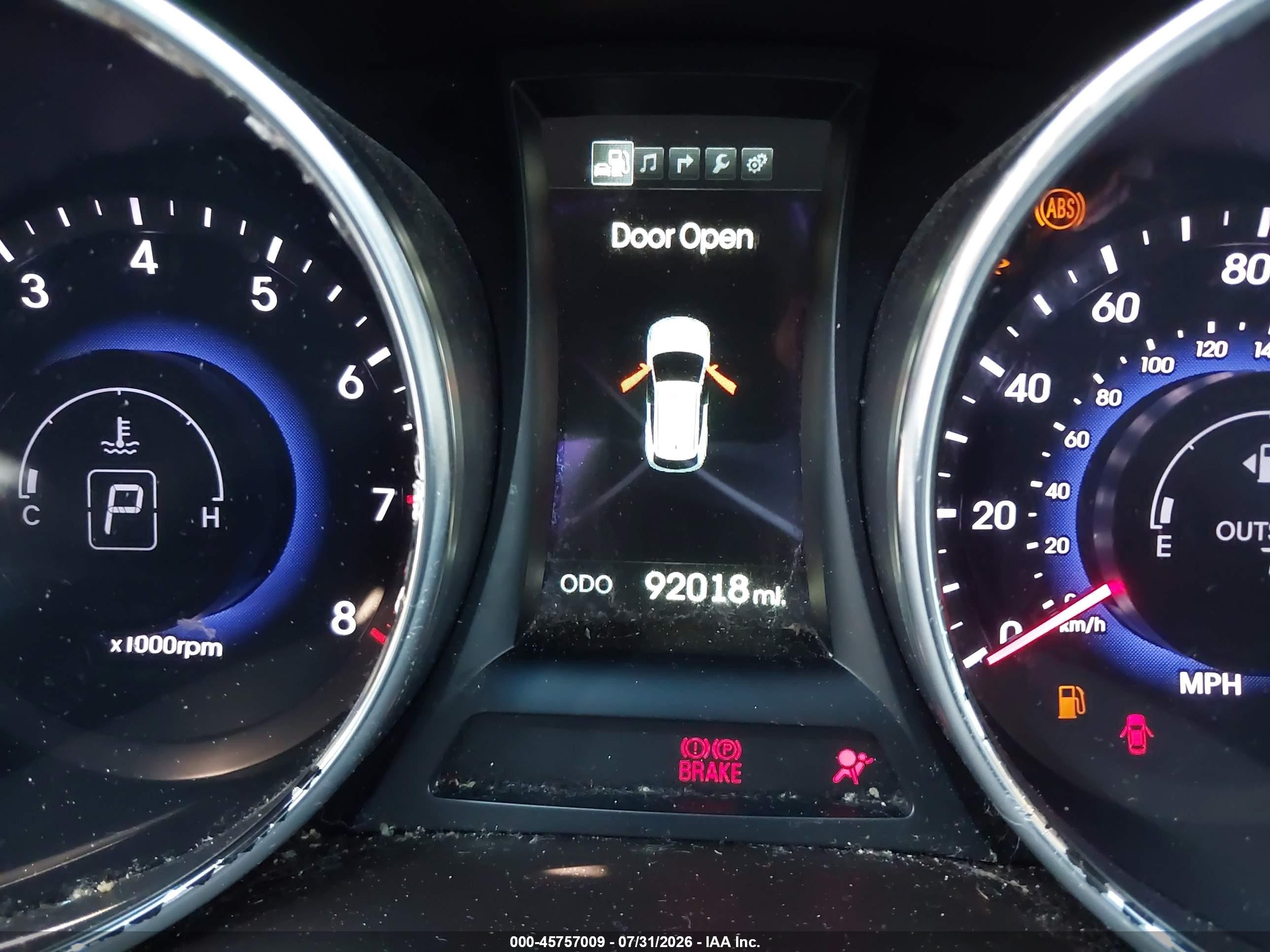 2014 Hyundai Santa Fe Sport 2.4l Gray vin: 5XYZUDLBXEG227309