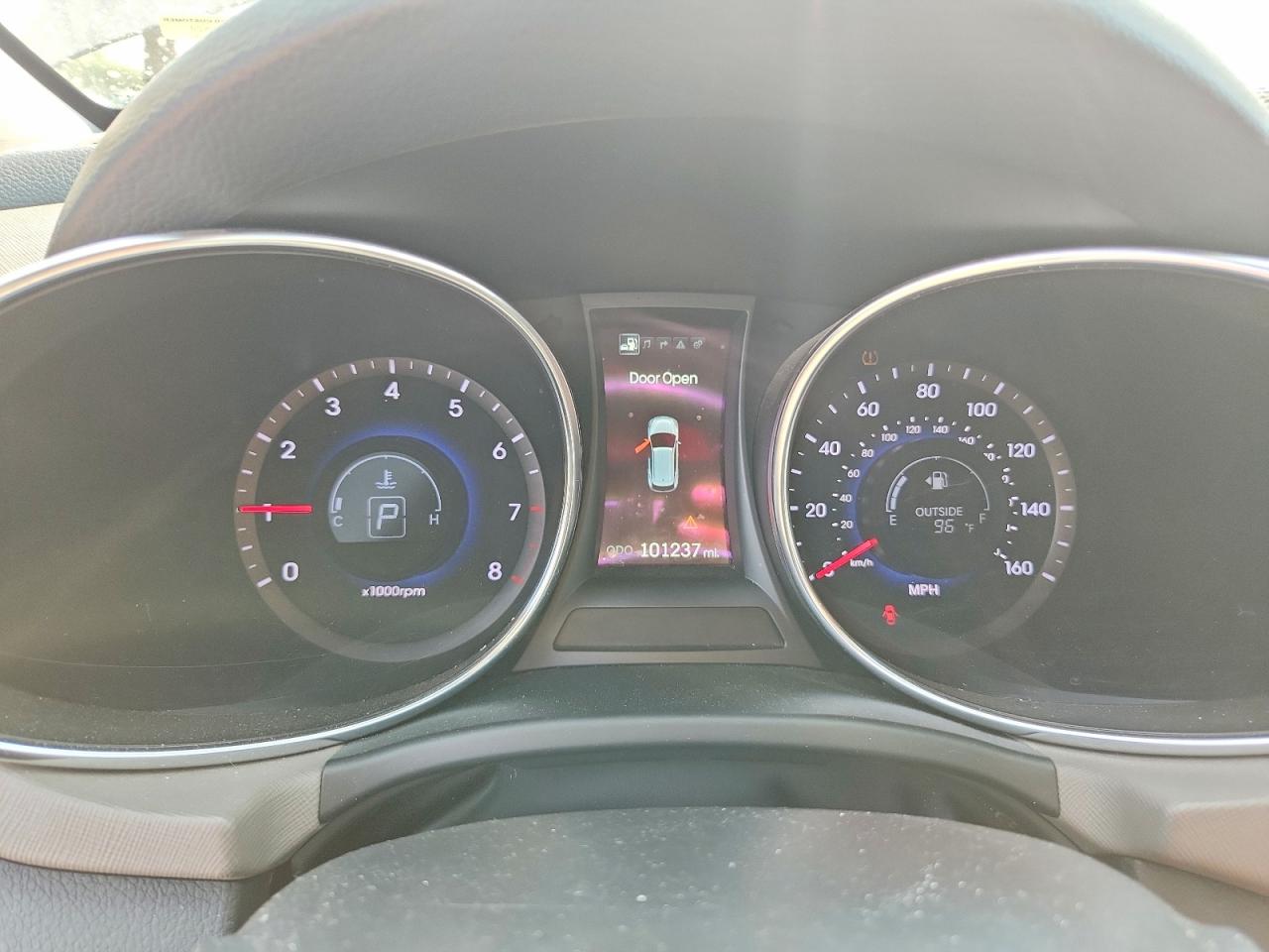 2014 Hyundai Santa Fe Sport 2.4l Blue vin: 5XYZUDLBXEG230470