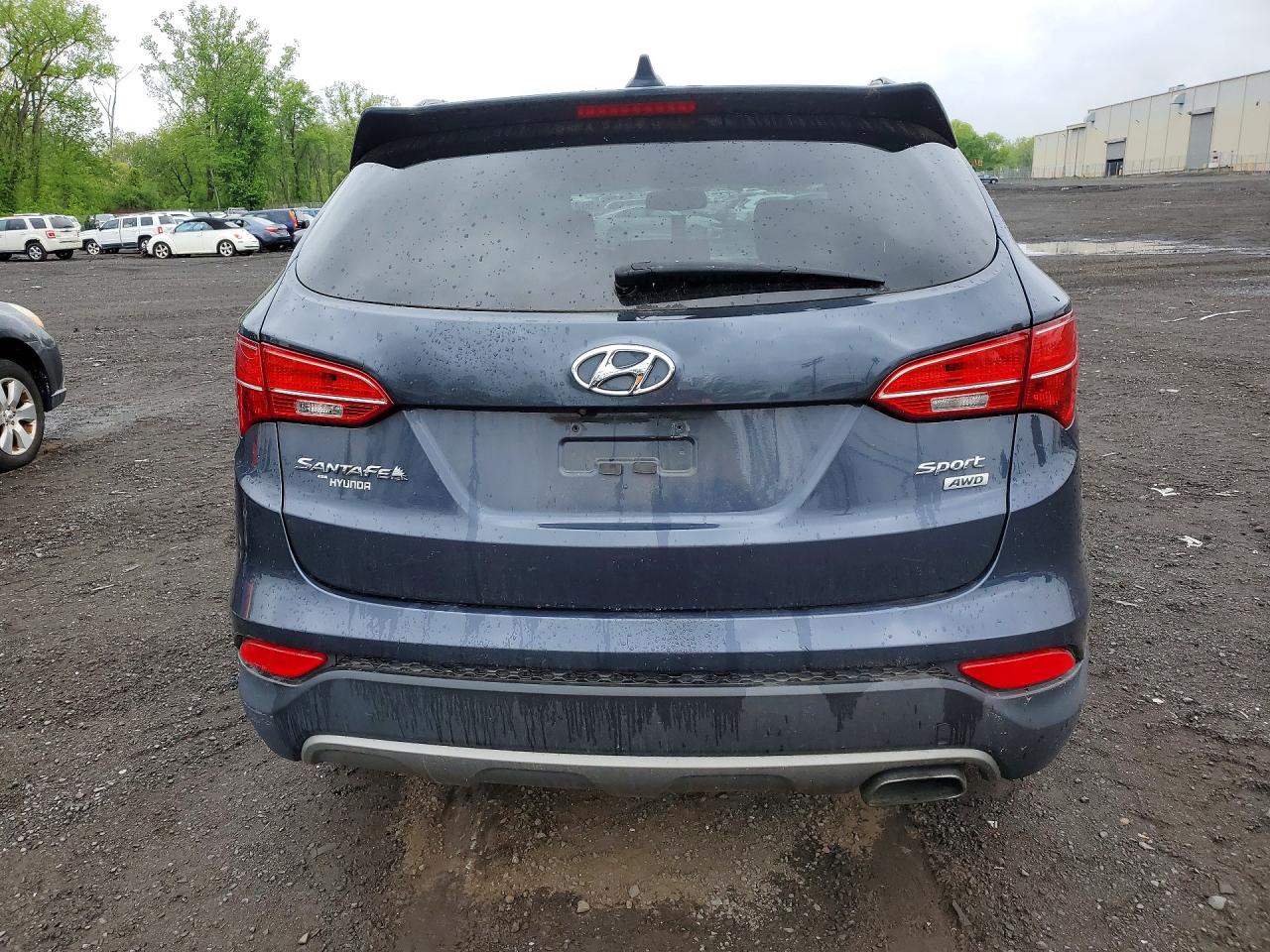 2015 Hyundai Santa Fe Sport 2.4l Blue vin: 5XYZUDLBXFG239042