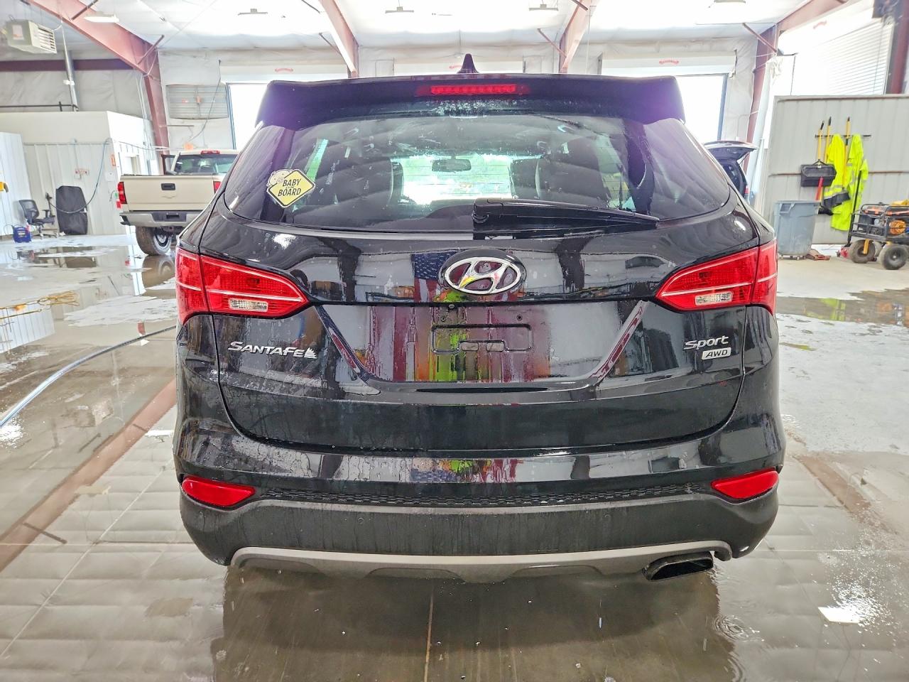2015 Hyundai Santa Fe Sport 2.4l Black vin: 5XYZUDLBXFG247772
