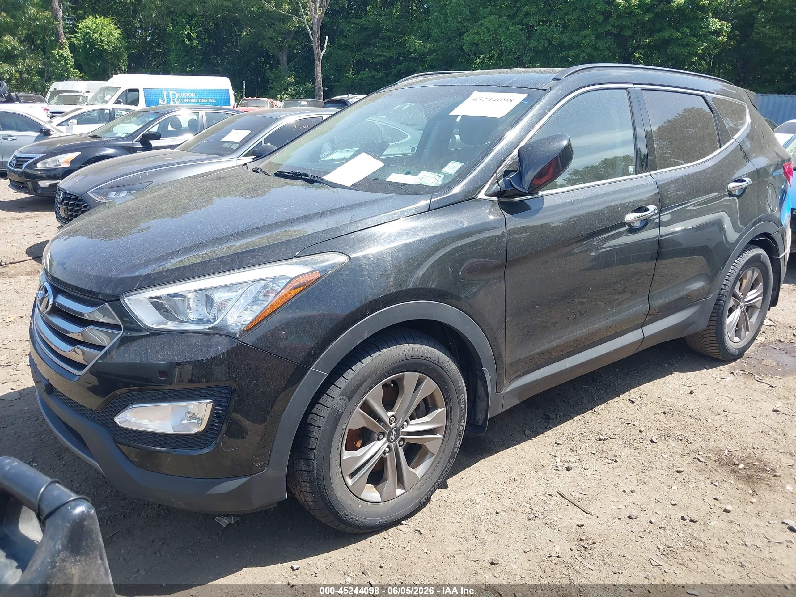 2016 Hyundai Santa Fe Sport 2.4l Black vin: 5XYZUDLBXGG305851