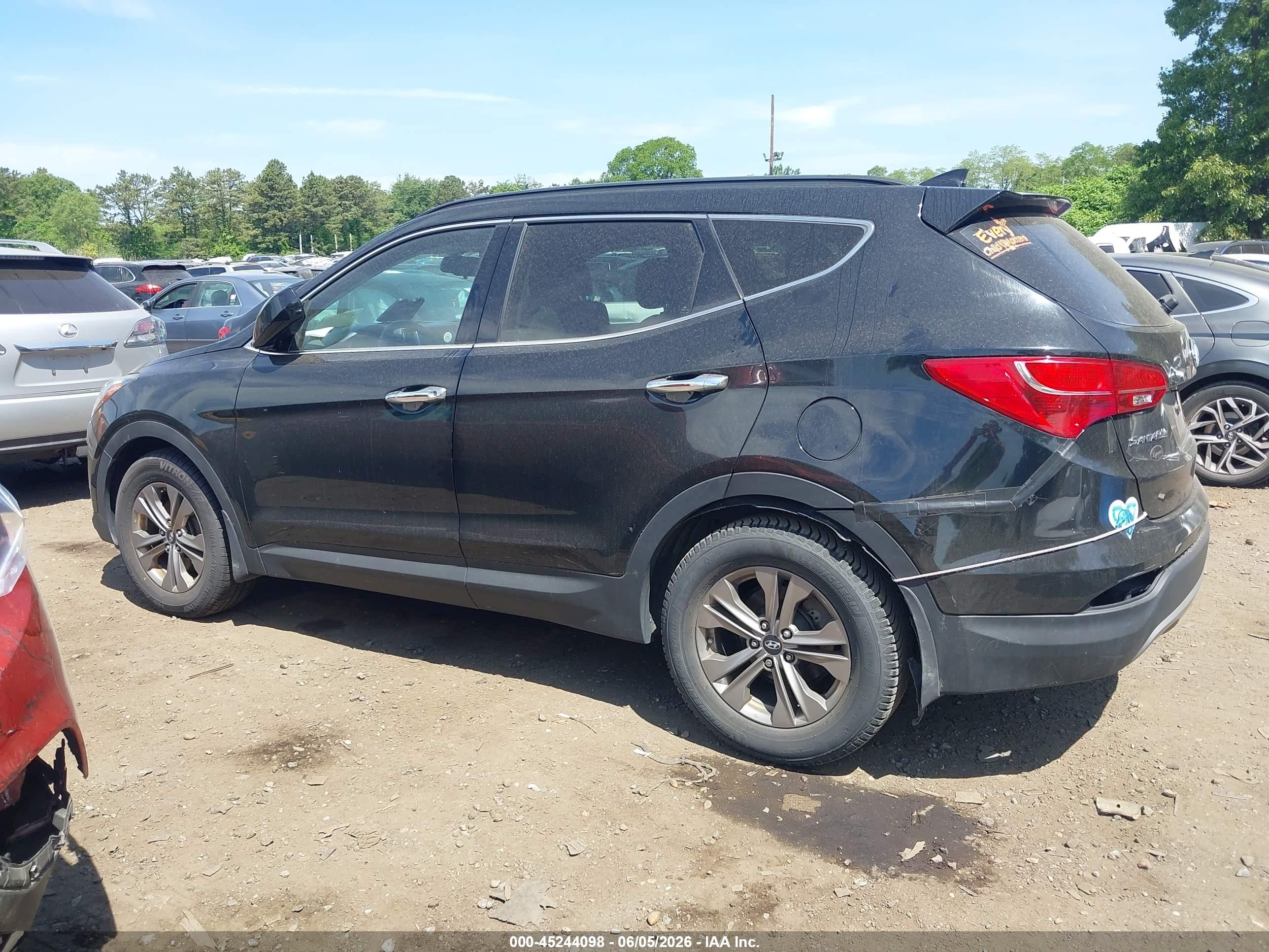 2016 Hyundai Santa Fe Sport 2.4l Black vin: 5XYZUDLBXGG305851