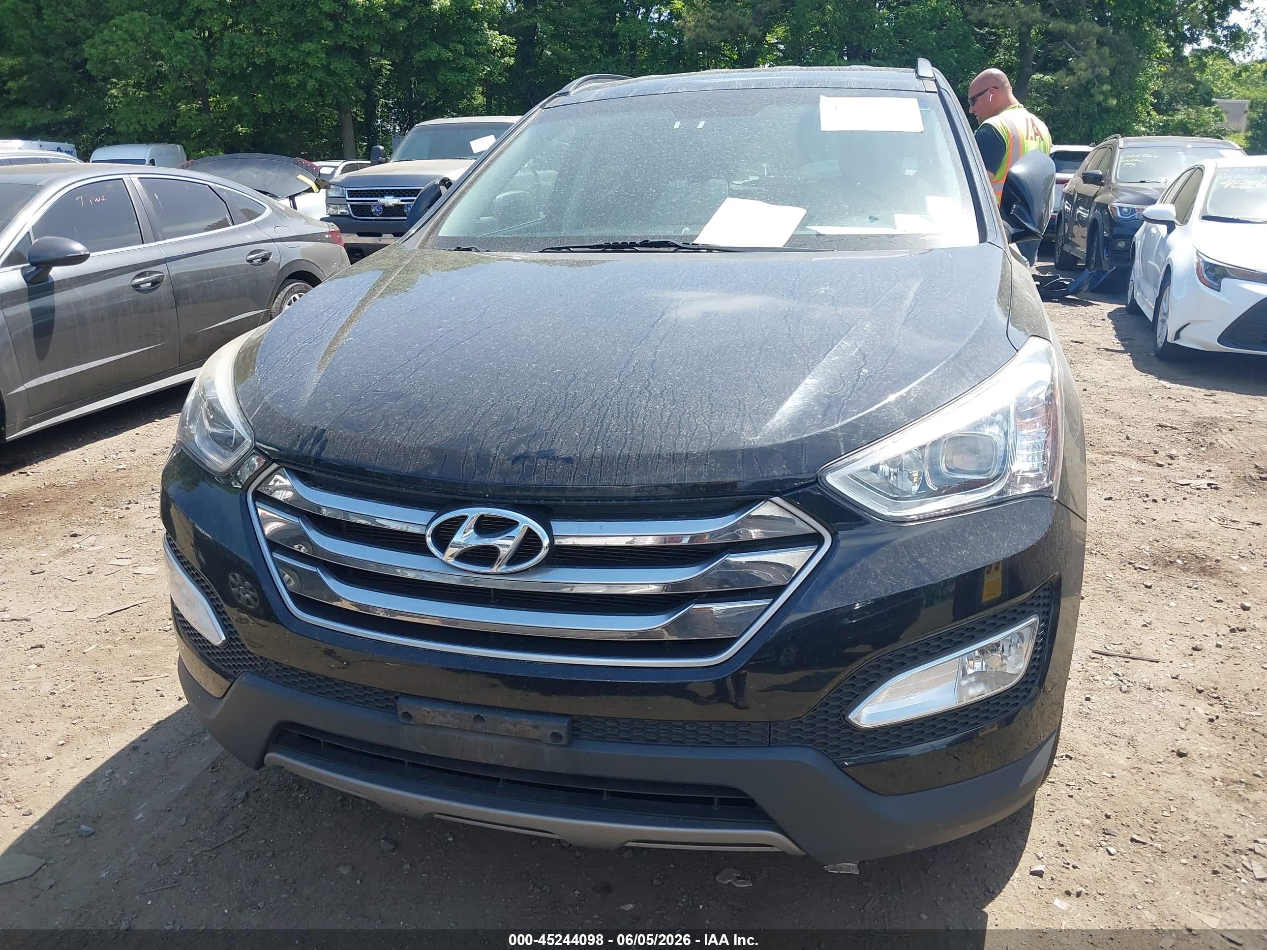 2016 Hyundai Santa Fe Sport 2.4l Black vin: 5XYZUDLBXGG305851