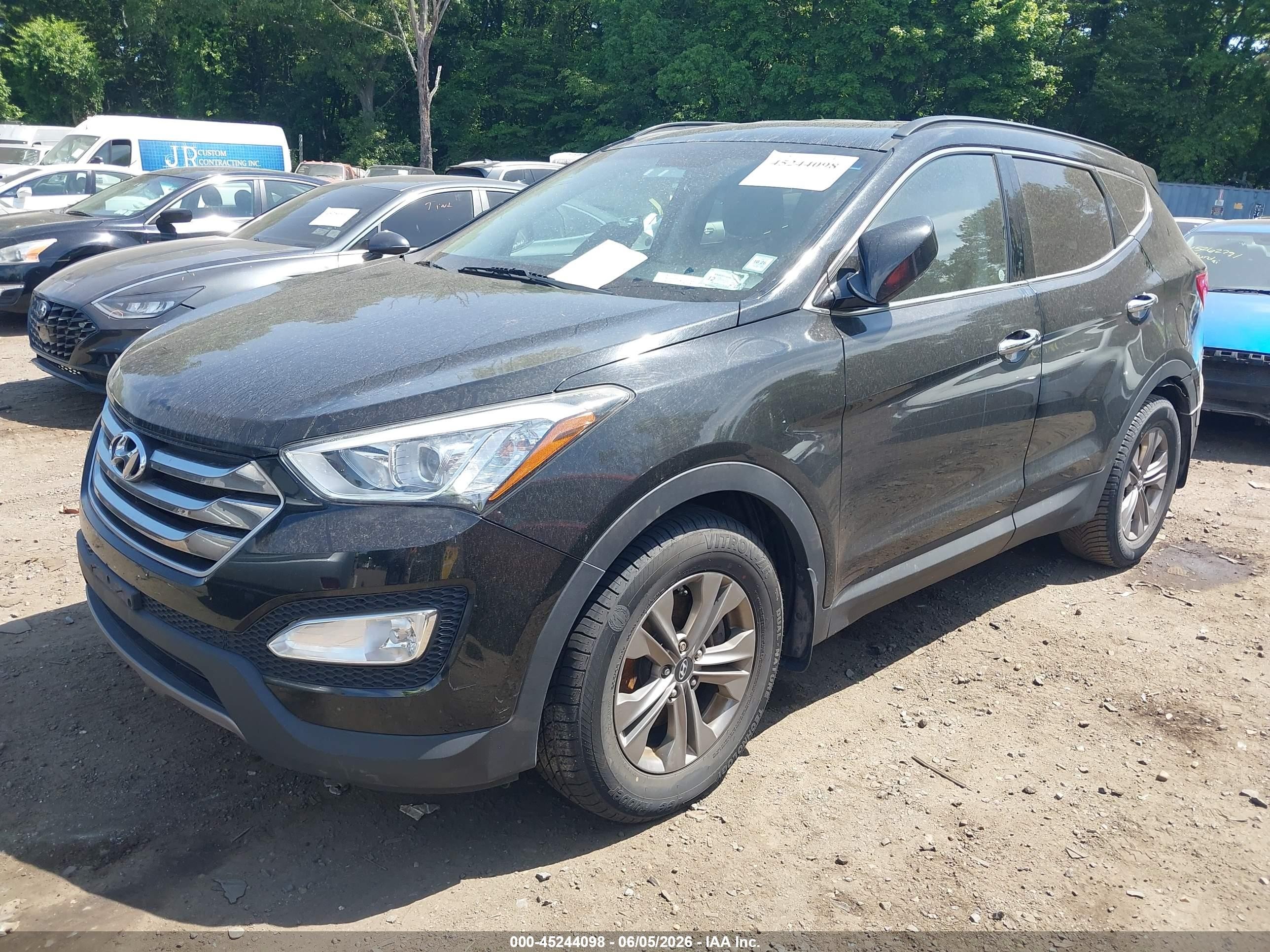 2016 Hyundai Santa Fe Sport 2.4l Black vin: 5XYZUDLBXGG305851
