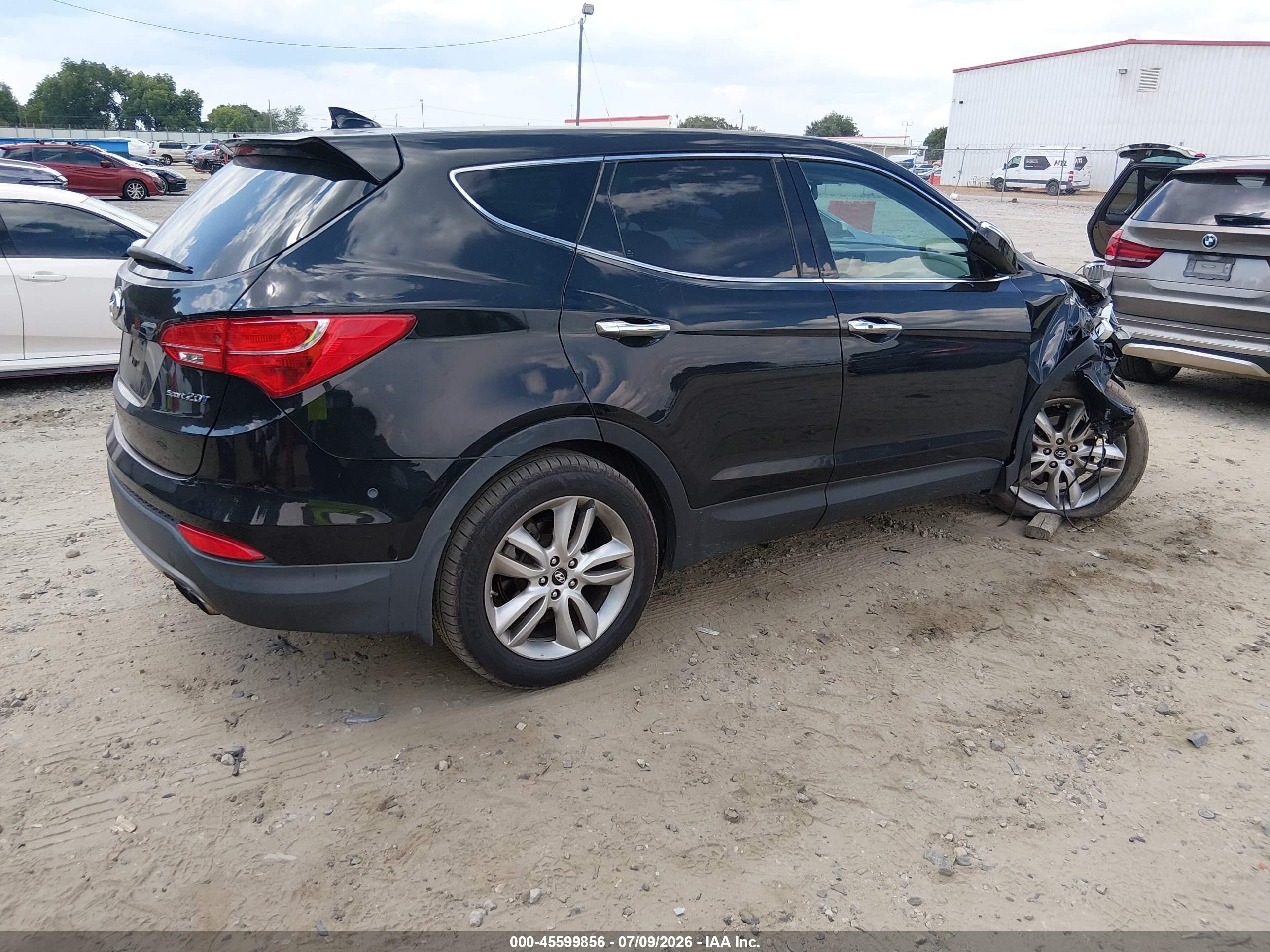2013 Hyundai Santa Fe Sport 2.0t Black vin: 5XYZW3LA0DG064616