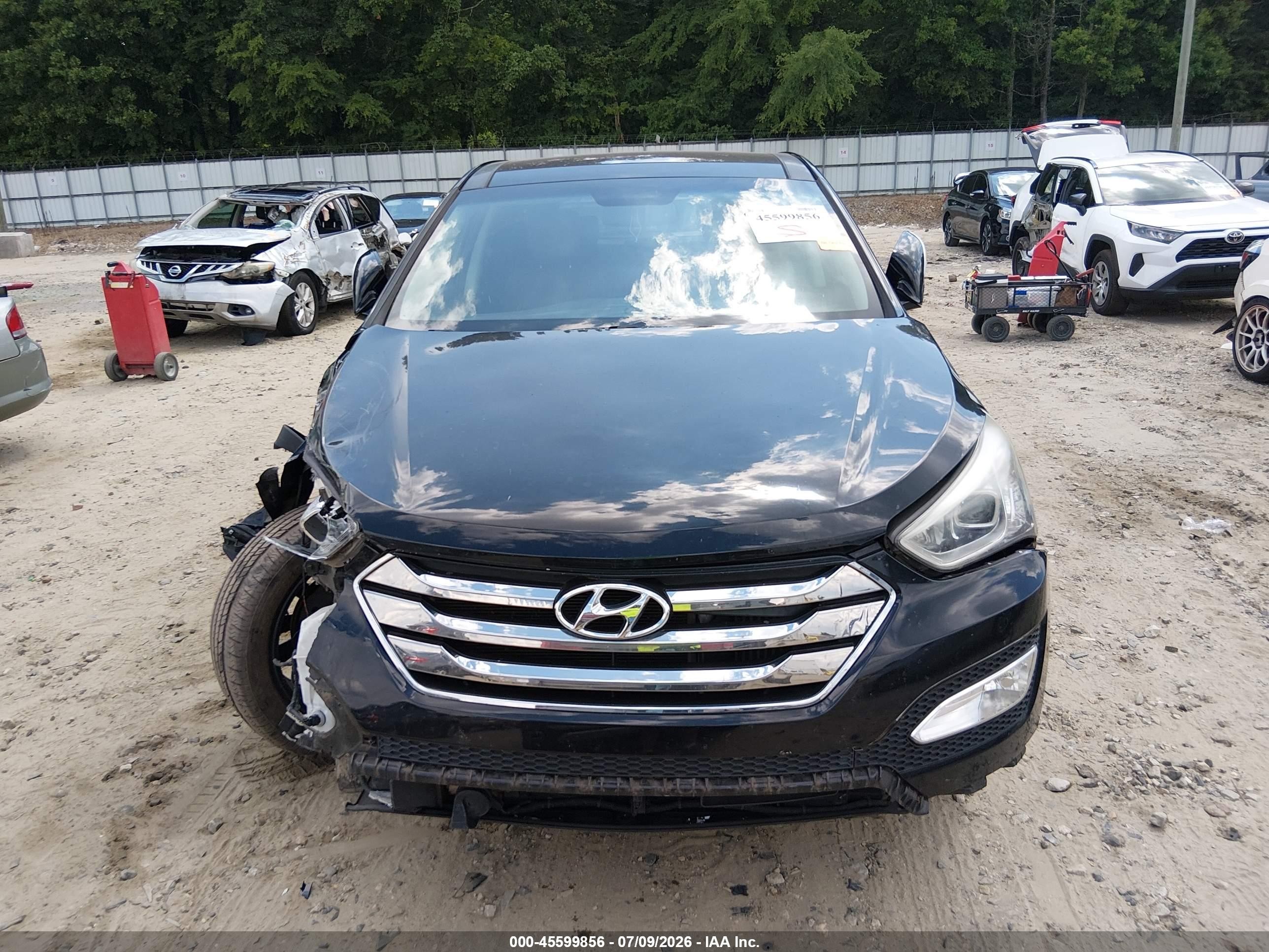 2013 Hyundai Santa Fe Sport 2.0t Black vin: 5XYZW3LA0DG064616