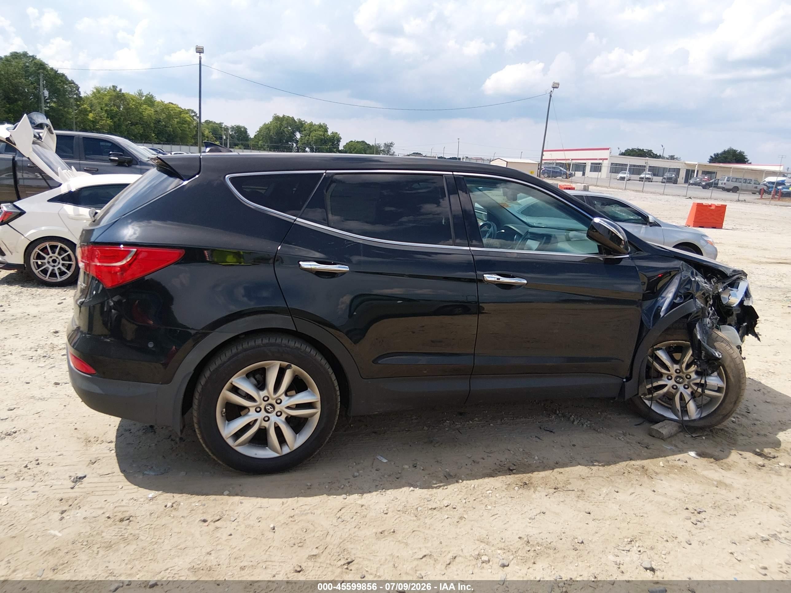 2013 Hyundai Santa Fe Sport 2.0t Black vin: 5XYZW3LA0DG064616