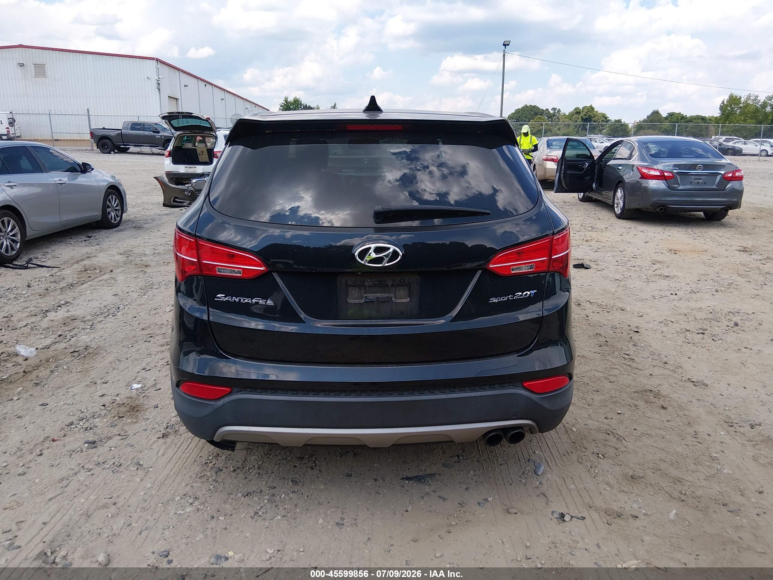 2013 Hyundai Santa Fe Sport 2.0t Black vin: 5XYZW3LA0DG064616
