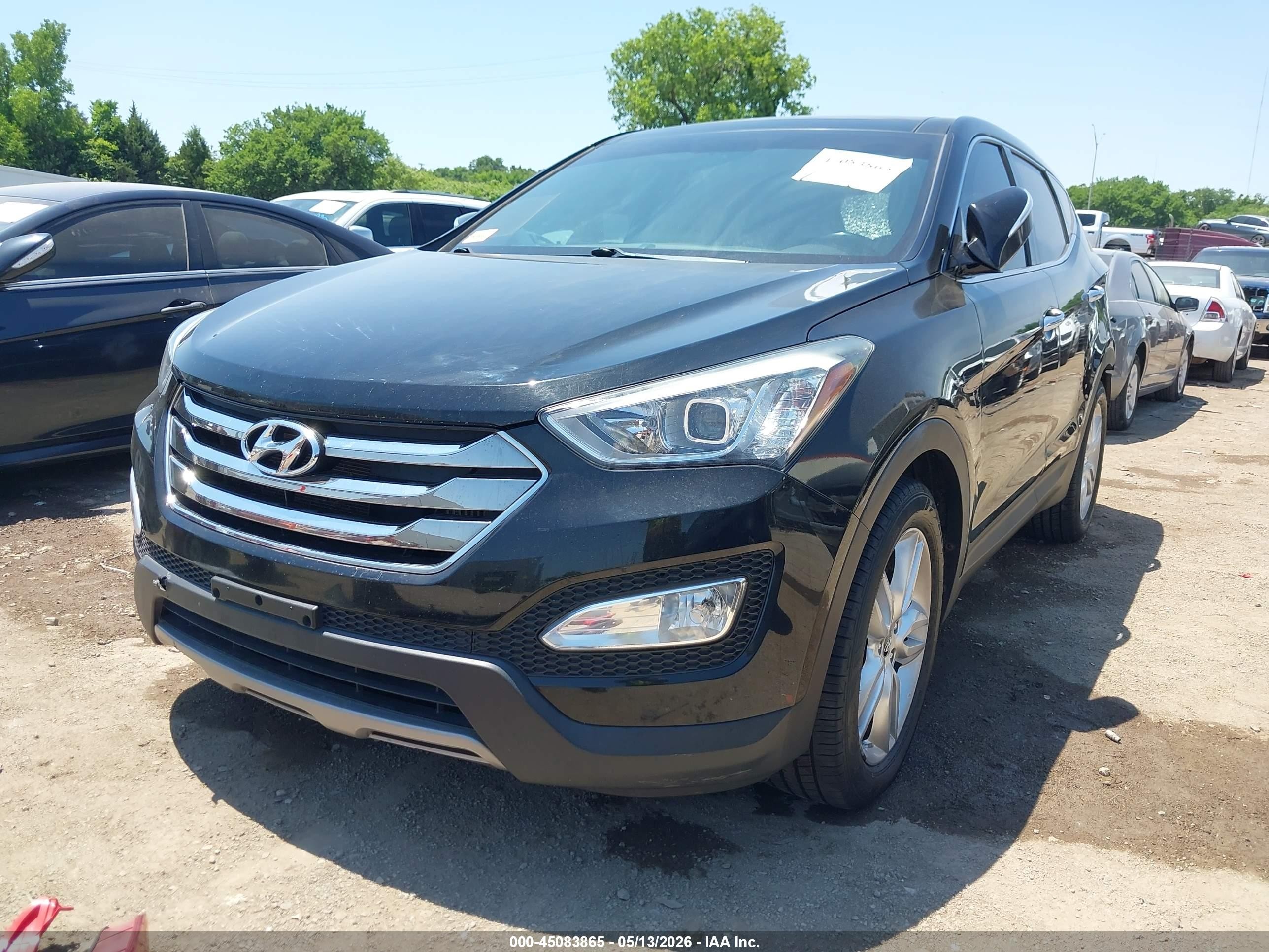 2013 Hyundai Santa Fe Sport 2.0t Black vin: 5XYZW3LA0DG107321