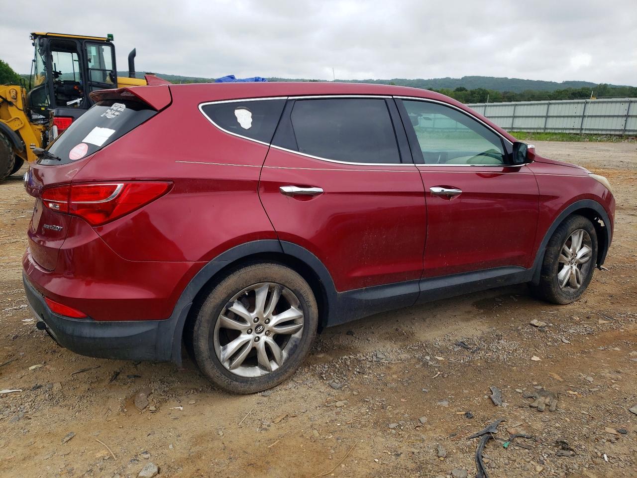 2013 Hyundai Santa Fe Sport 2.0t Burgundy vin: 5XYZW3LA1DG061336