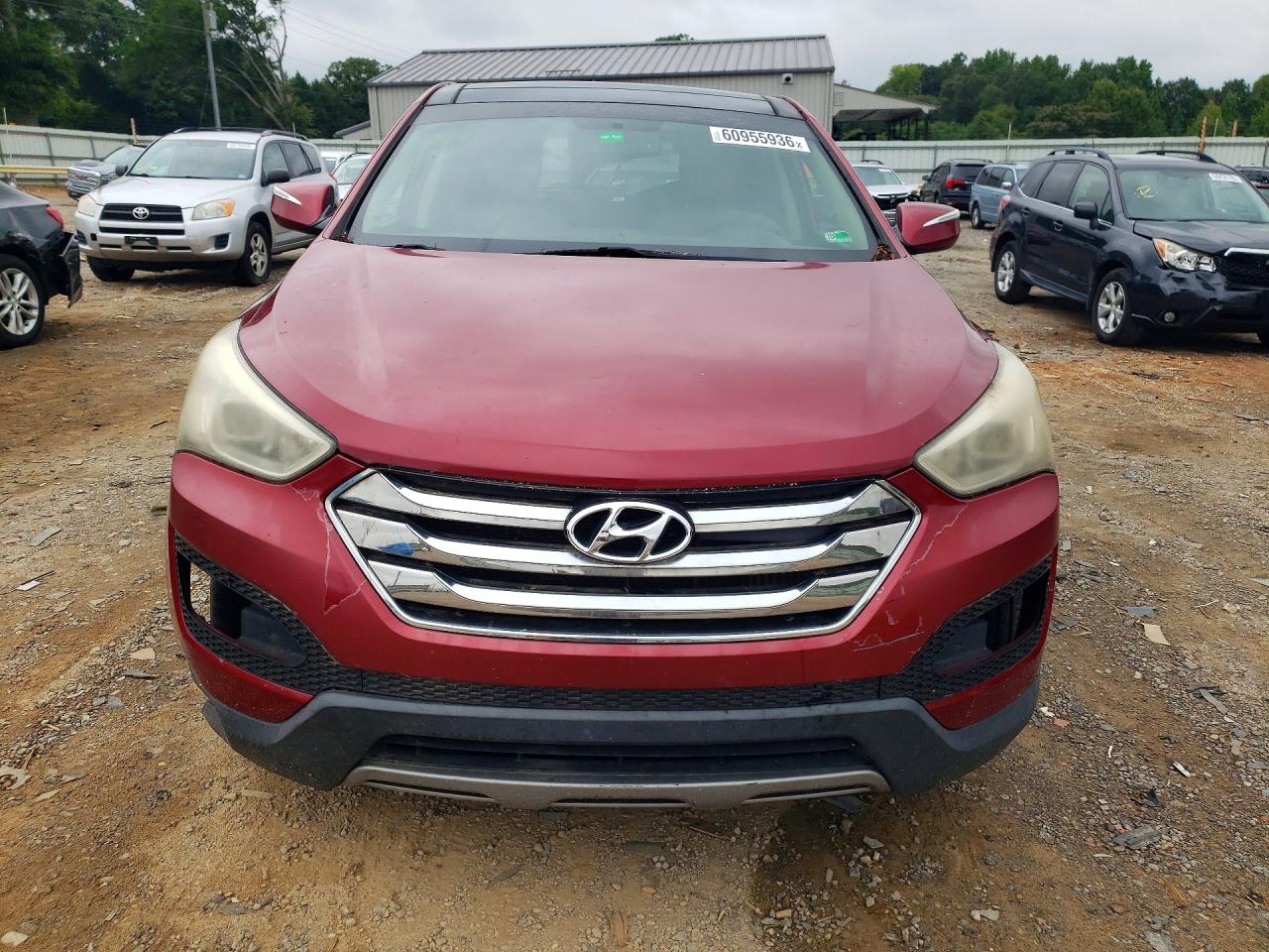 2013 Hyundai Santa Fe Sport 2.0t Burgundy vin: 5XYZW3LA1DG061336