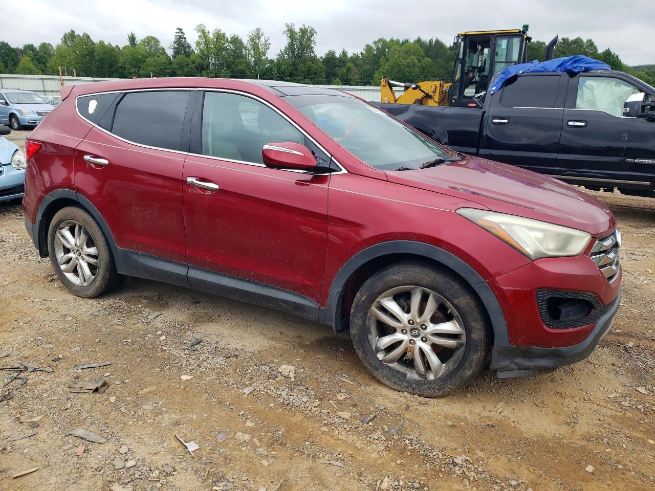 2013 Hyundai Santa Fe Sport 2.0t Burgundy vin: 5XYZW3LA1DG061336