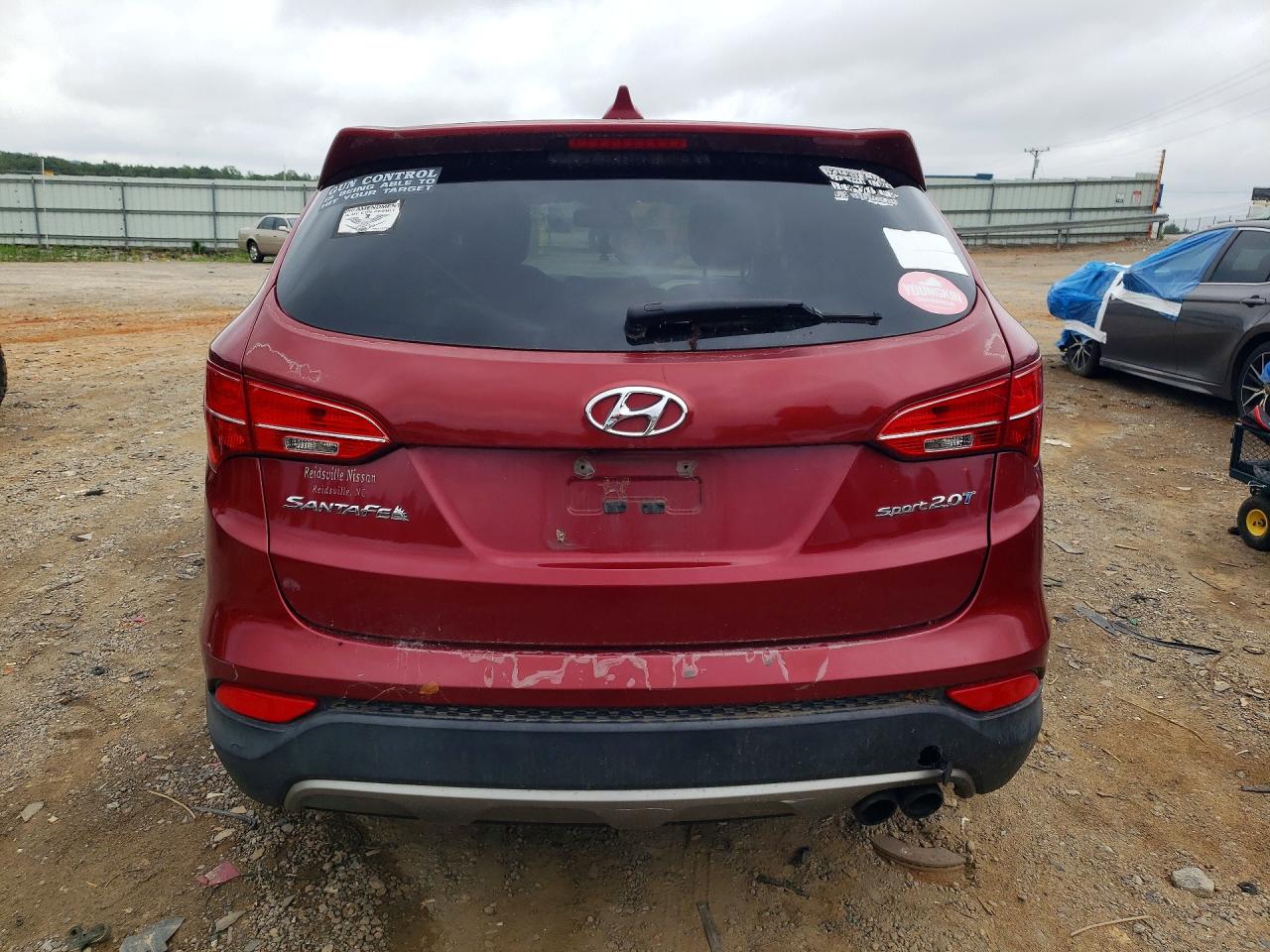 2013 Hyundai Santa Fe Sport 2.0t Burgundy vin: 5XYZW3LA1DG061336