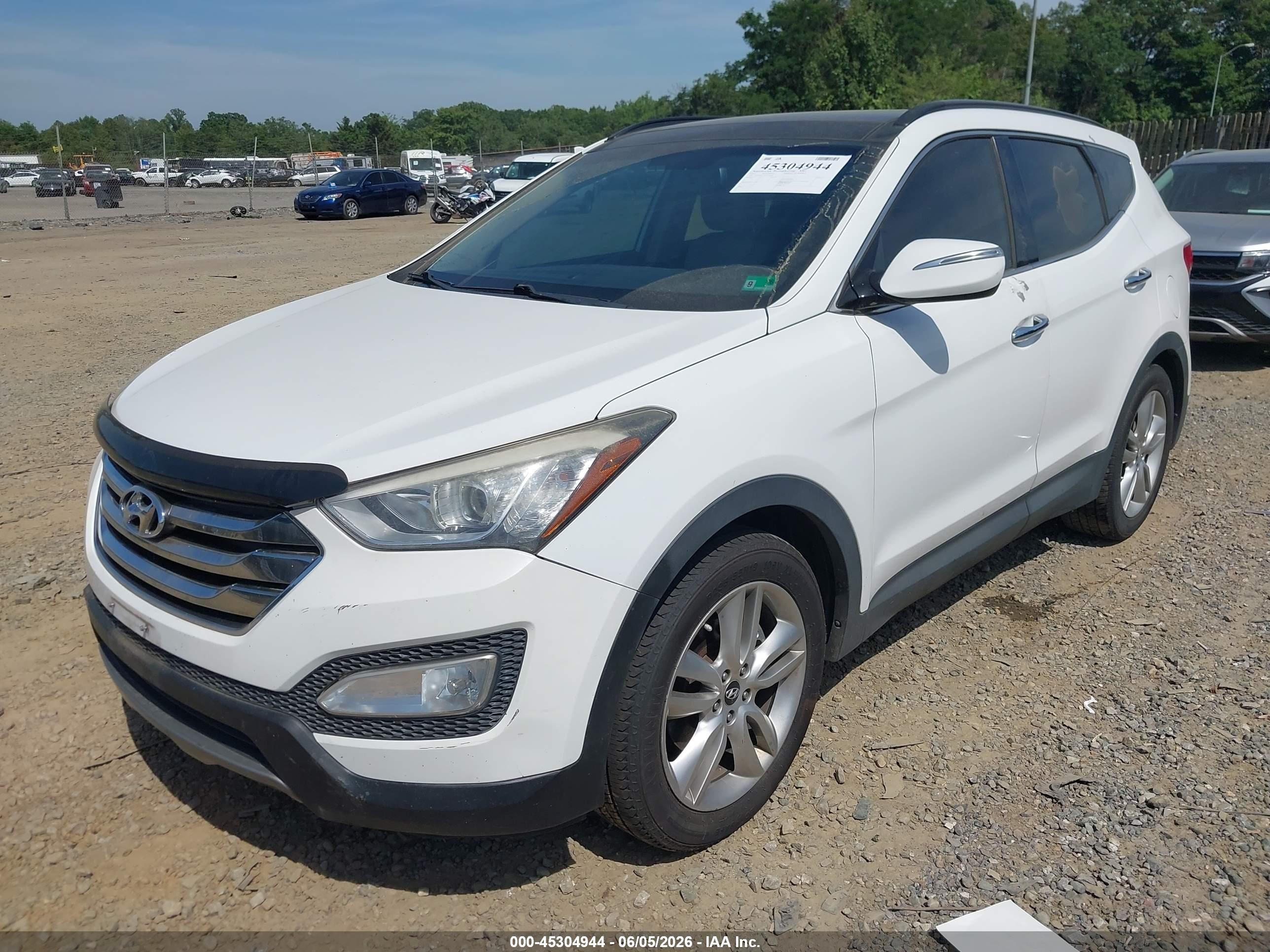 2014 Hyundai Santa Fe Sport 2.0l Turbo Белый vin: 5XYZW3LA1EG212919