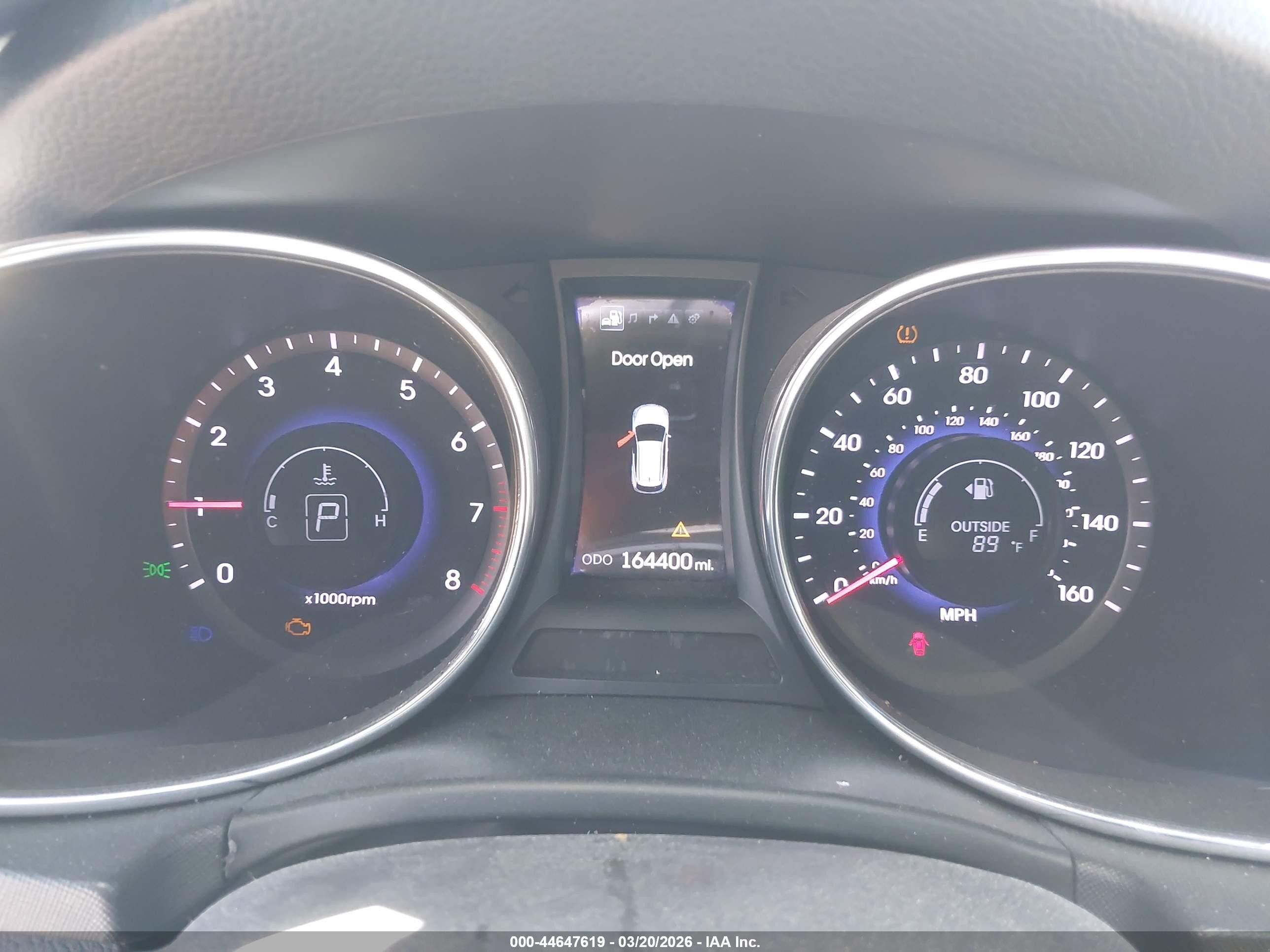 2013 Hyundai Santa Fe Sport 2.0t Gray vin: 5XYZW3LA2DG029009