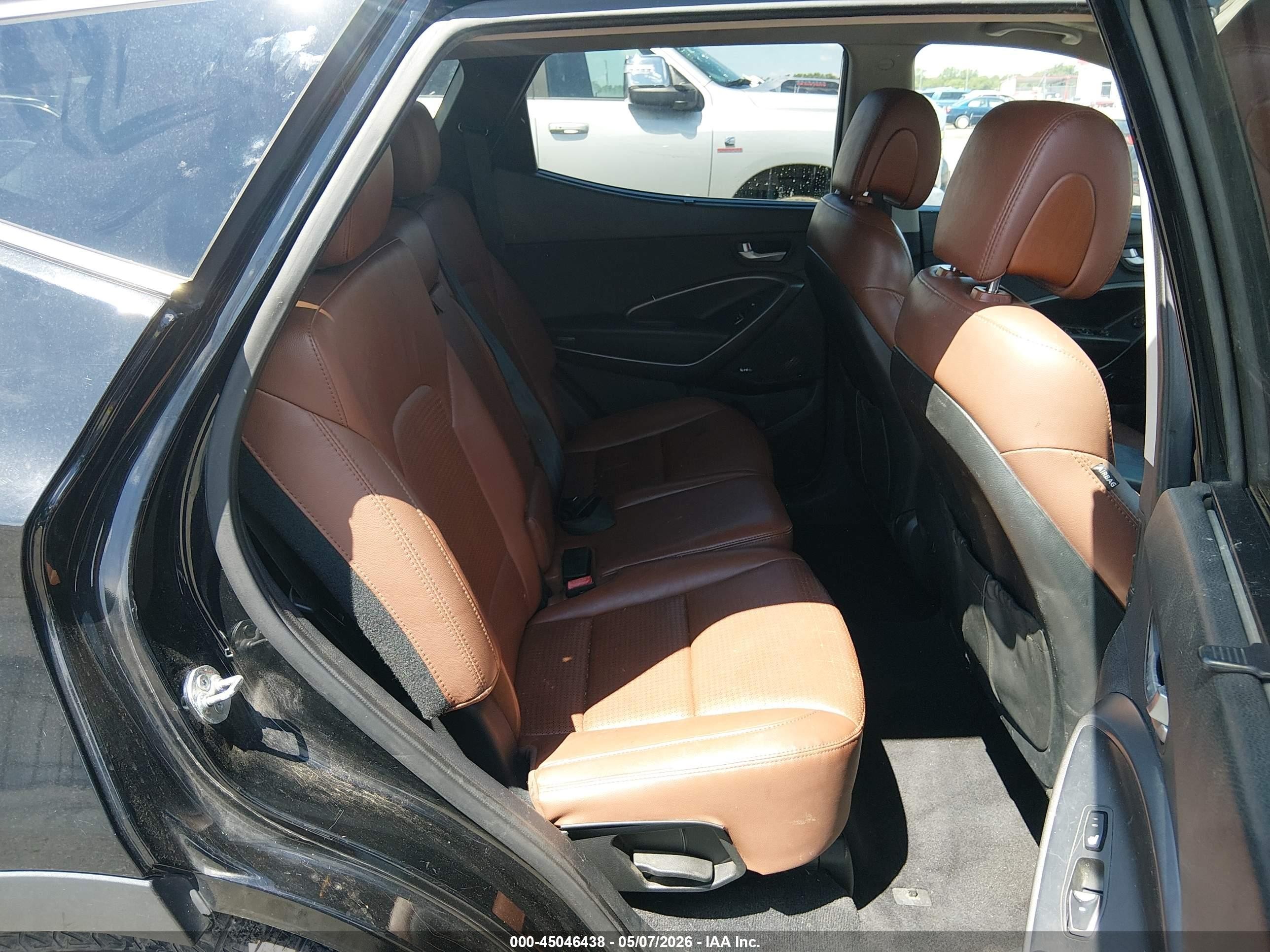 2013 Hyundai Santa Fe Sport 2.0t Black vin: 5XYZW3LA2DG049809