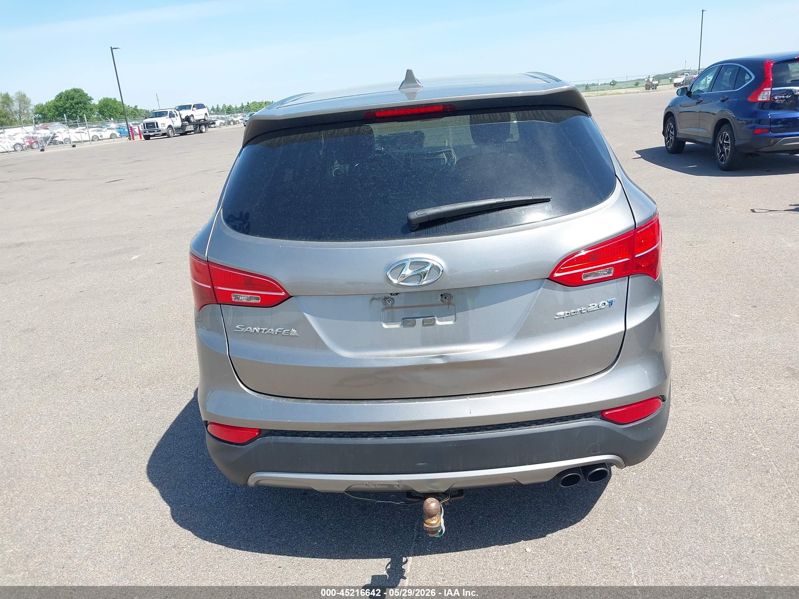 2013 Hyundai Santa Fe Sport 2.0t Silver vin: 5XYZW3LA2DG067002