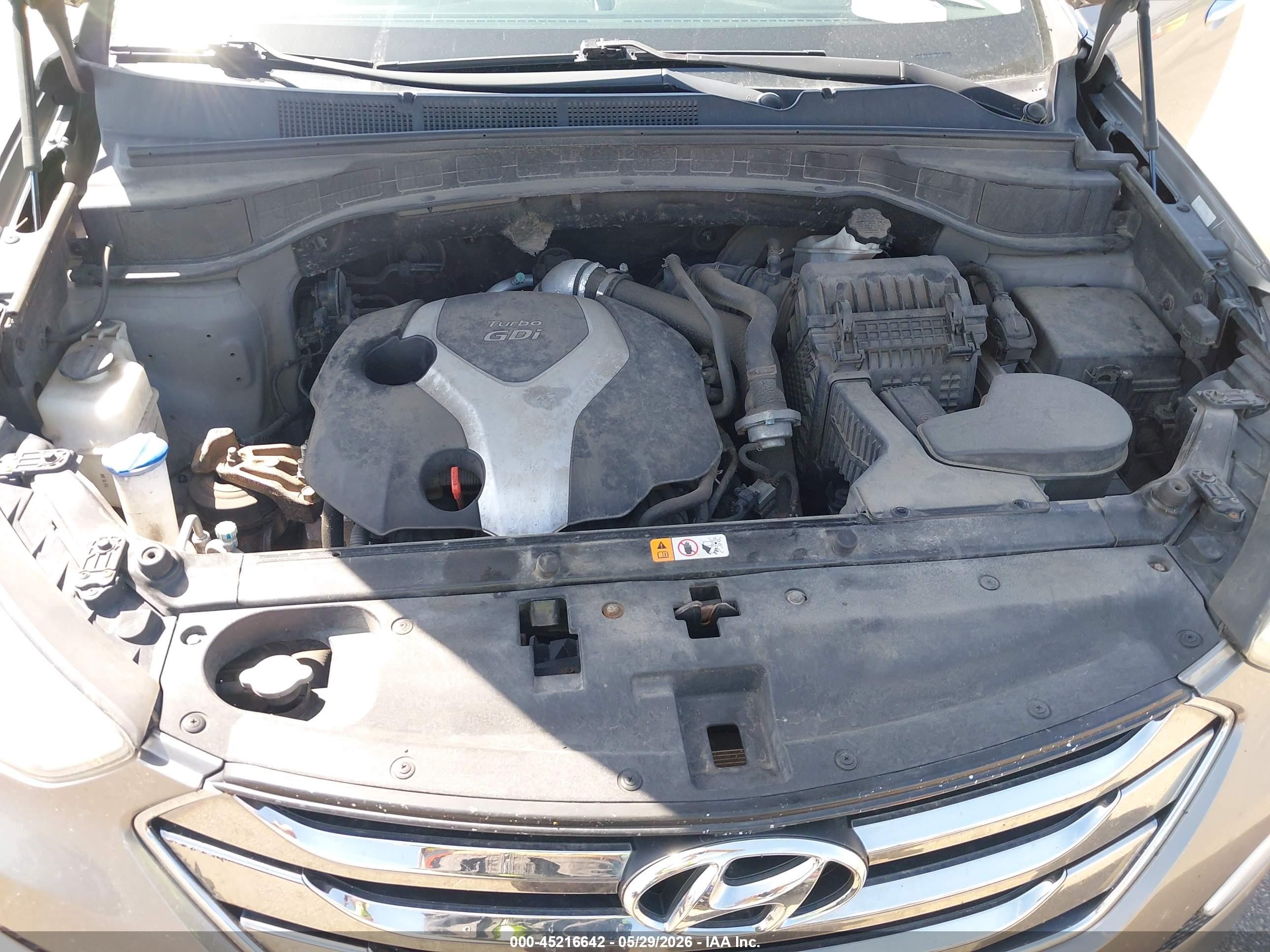 2013 Hyundai Santa Fe Sport 2.0t Silver vin: 5XYZW3LA2DG067002