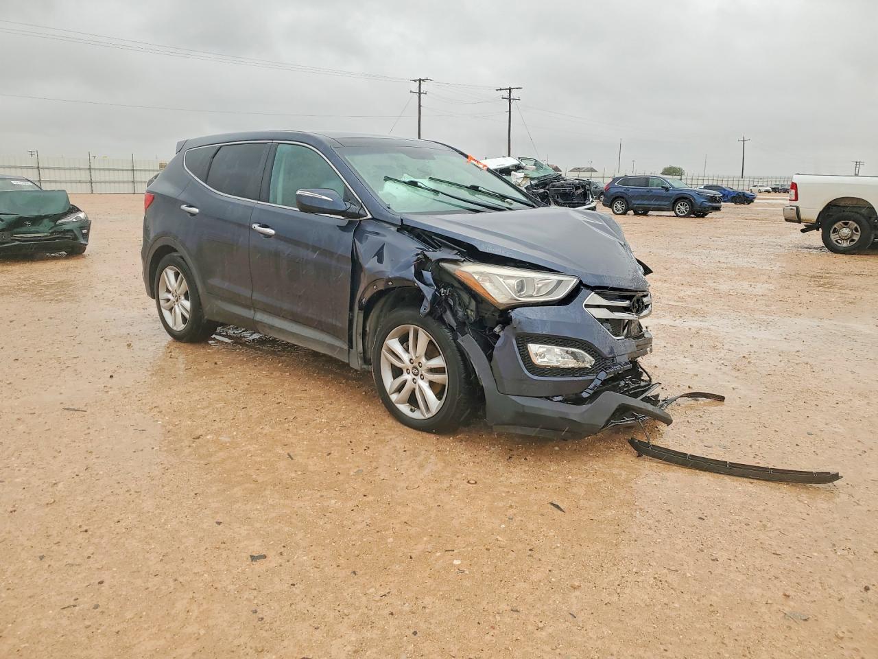 2013 Hyundai Santa Fe Sport 2.0t Blue vin: 5XYZW3LA2DG084060