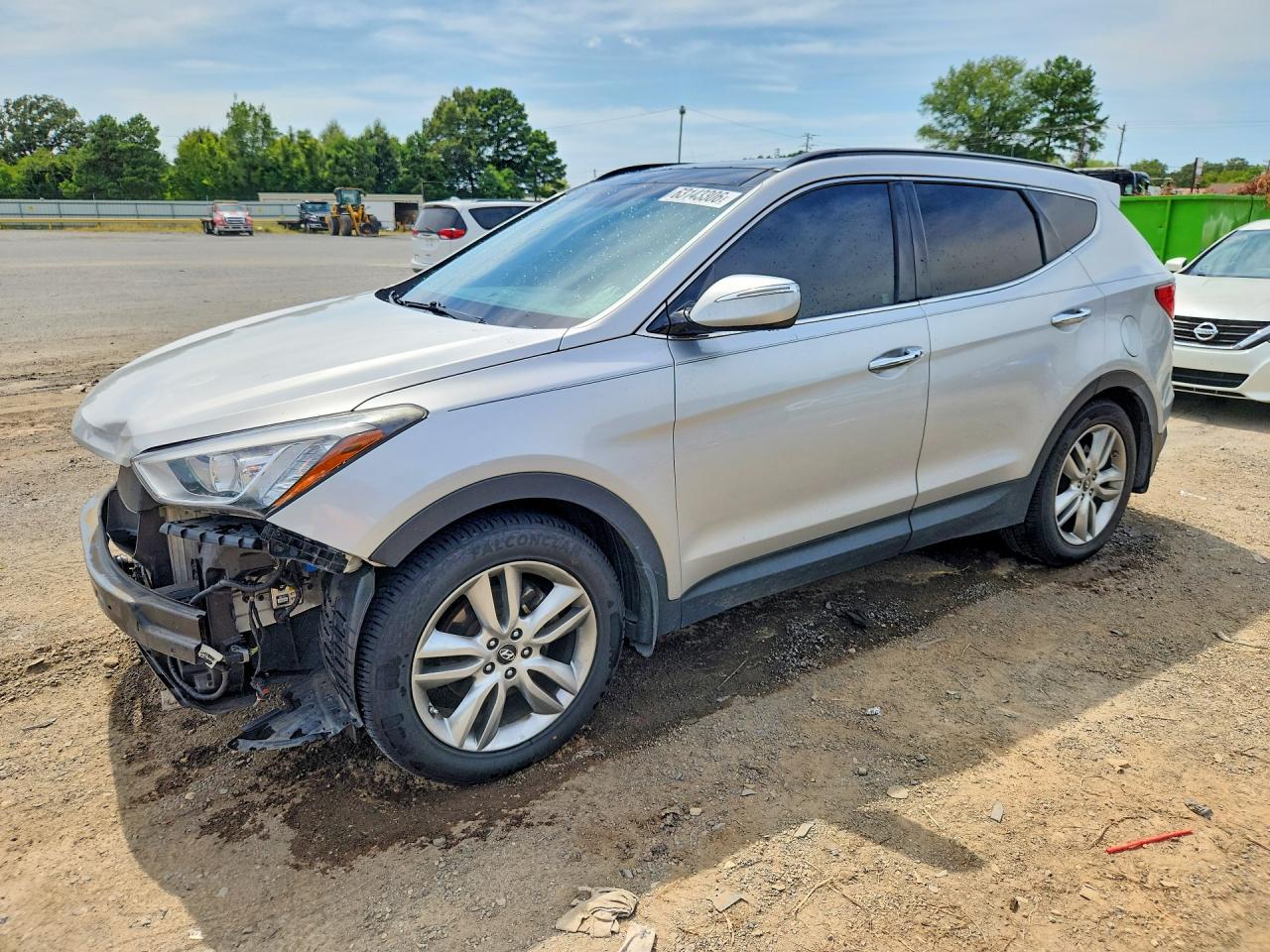 2014 Hyundai Santa Fe Sport 2.0t Silver vin: 5XYZW3LA2EG223248